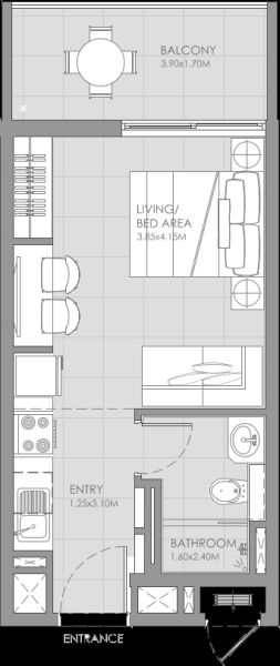 Studio floor plan