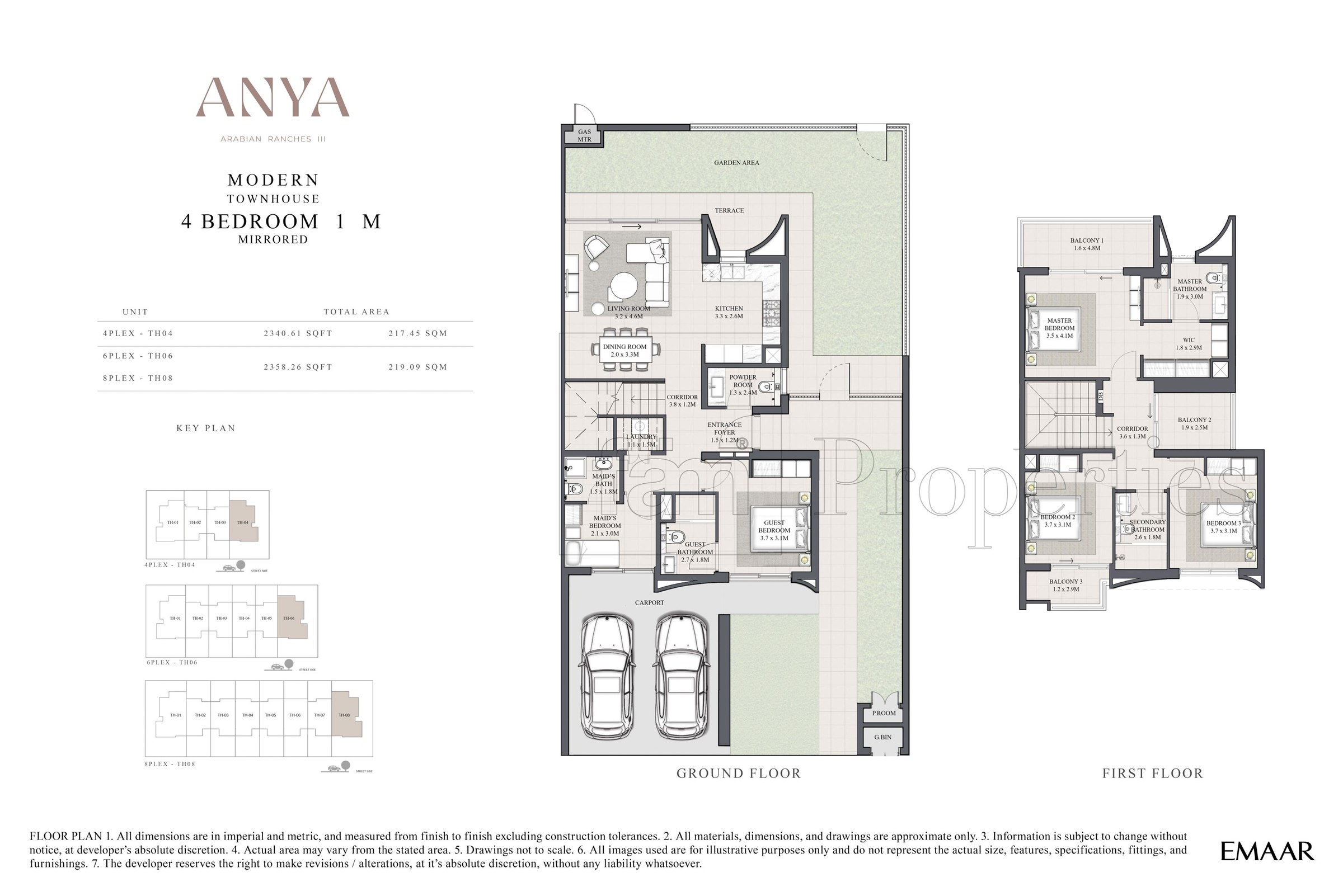 4 Bedroom floor plan