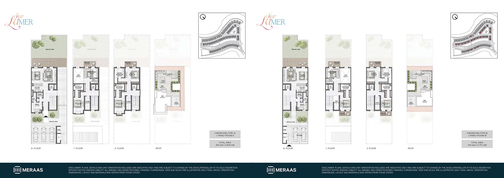 3 Bedroom Type A floor plan
