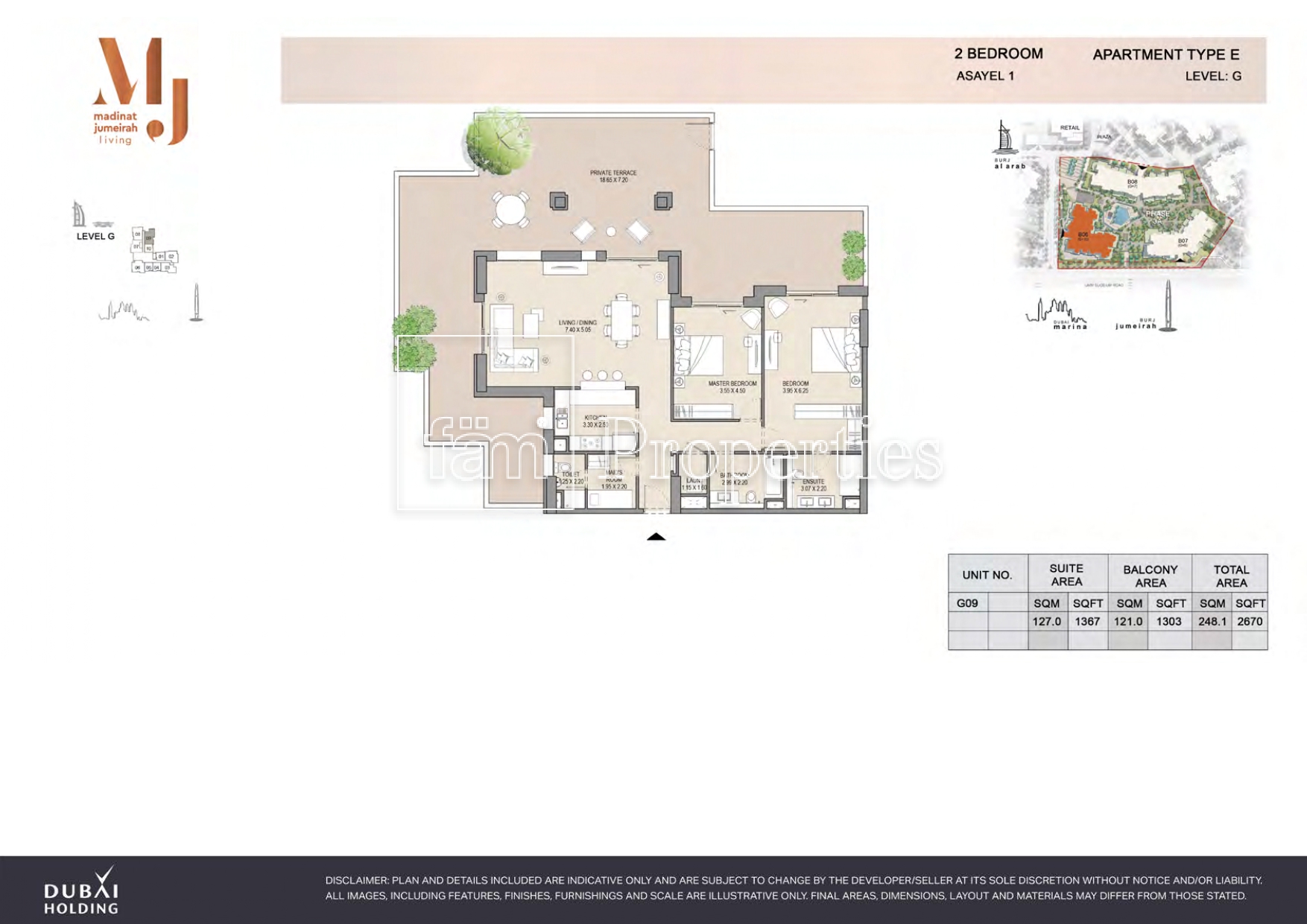 2 Bedroom floor plan