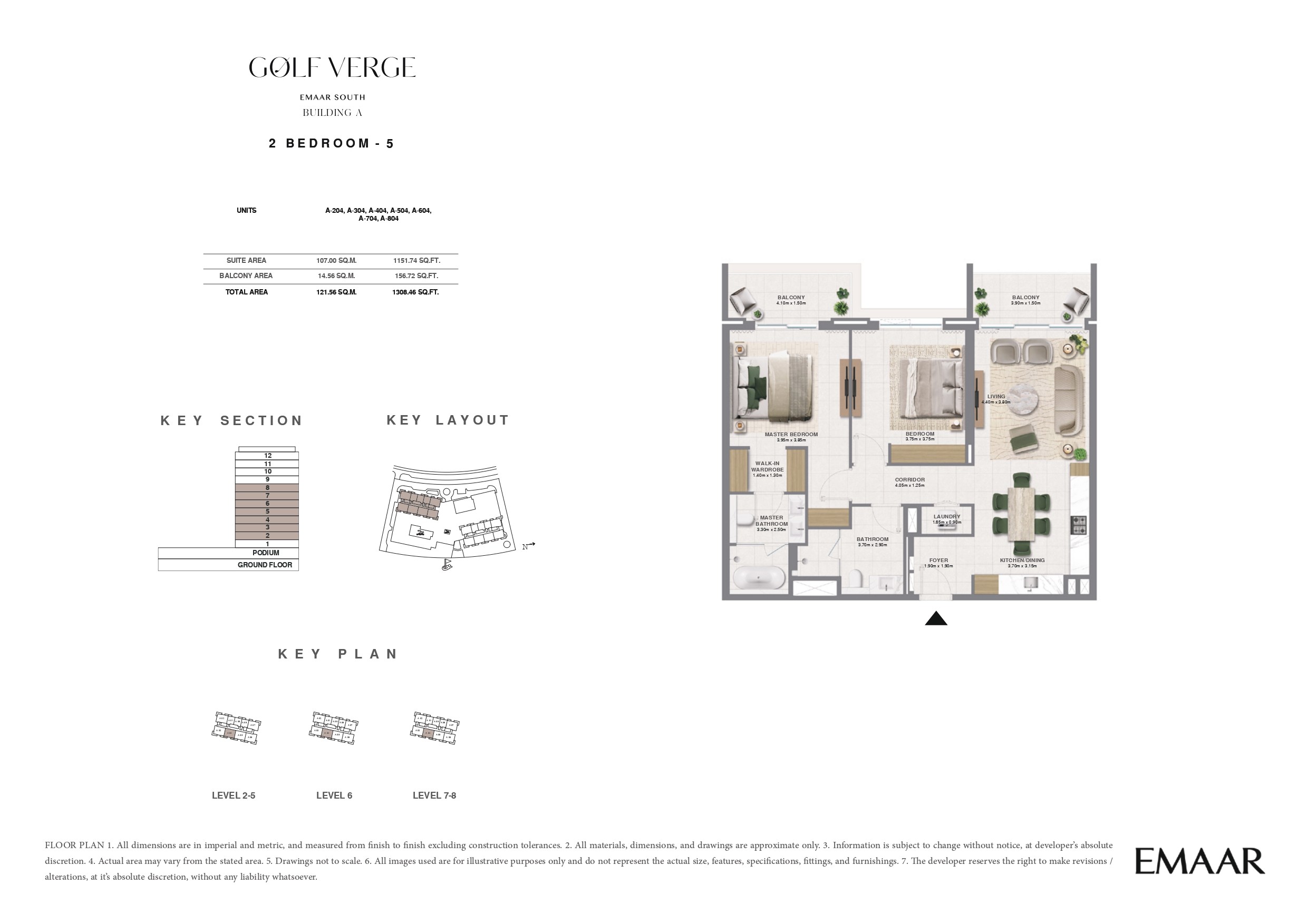 2 Bed floor plan