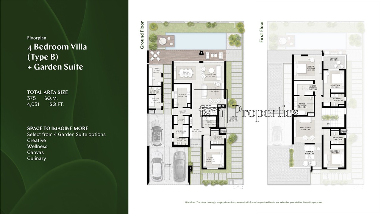 4 Bedroom floor plan