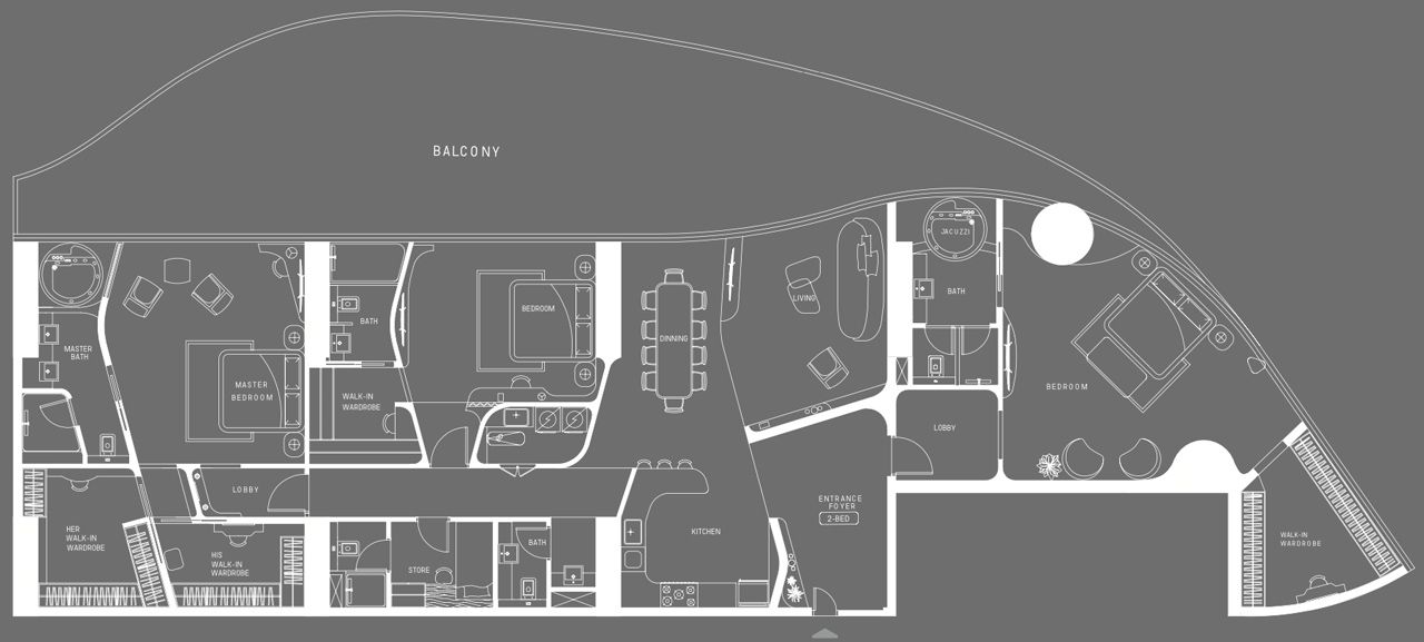Bugatti Residences floor plan