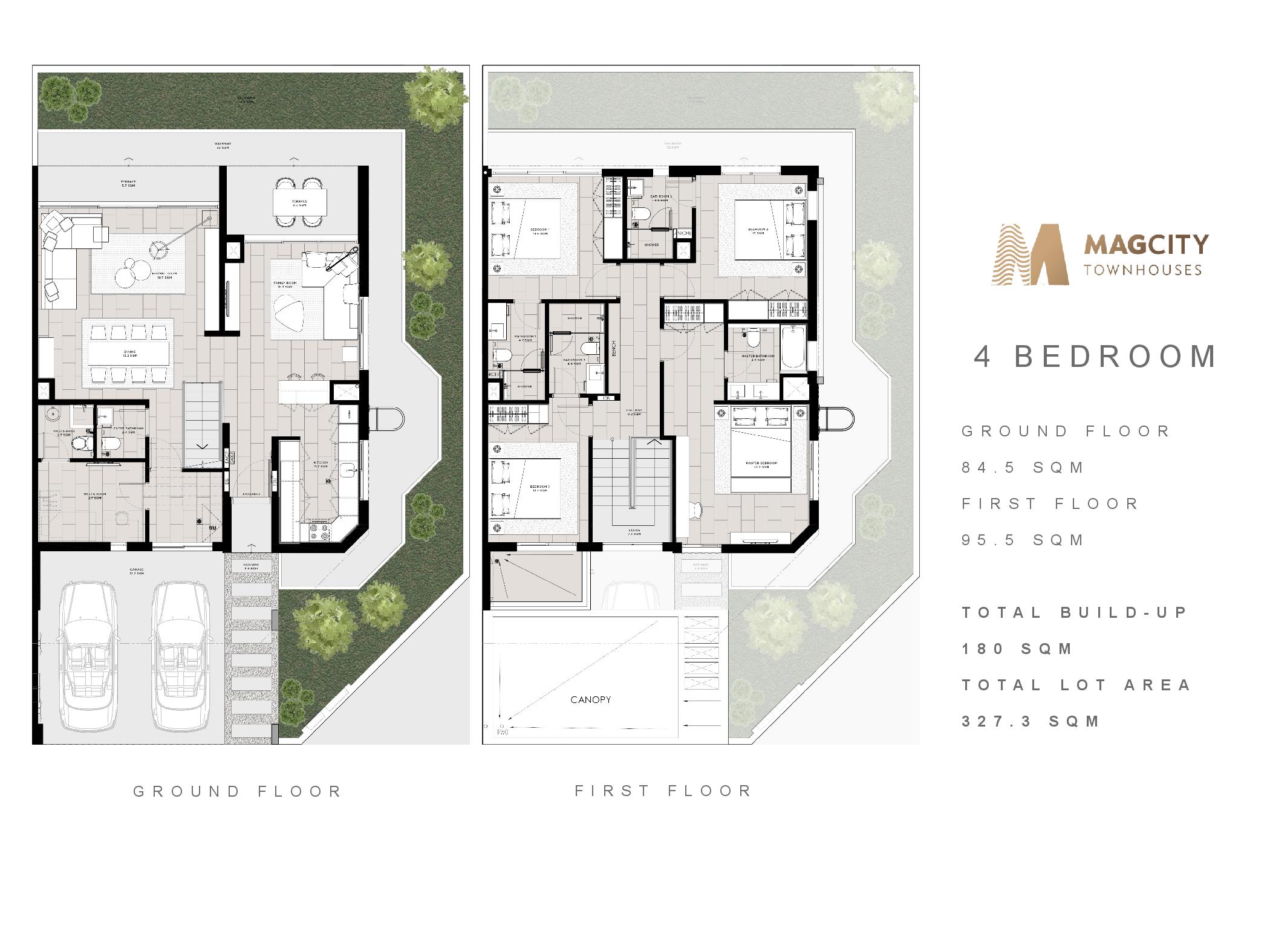4 Bedroom floor plan