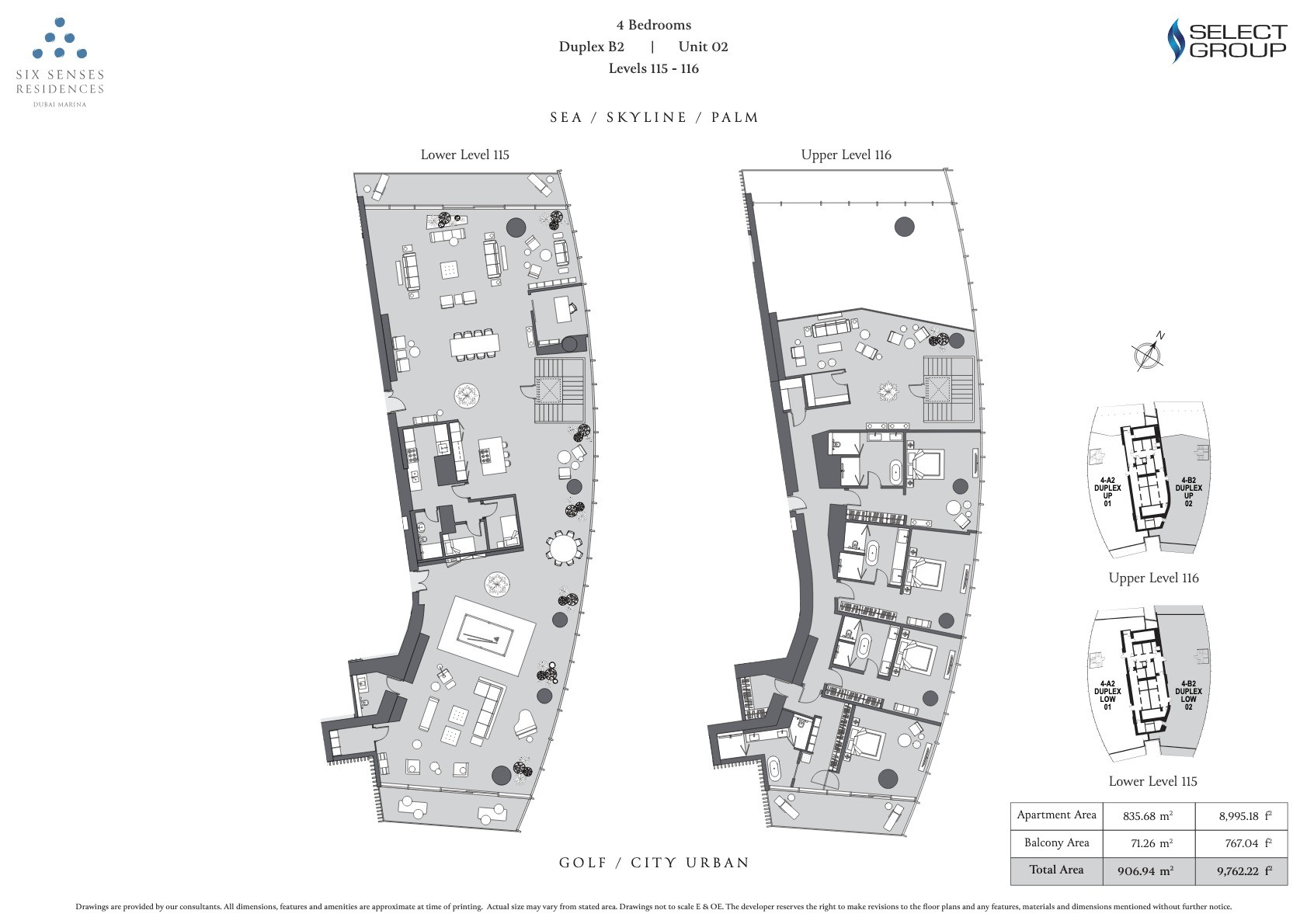 4BR - Duplex B2 - Unit 2 floor plan