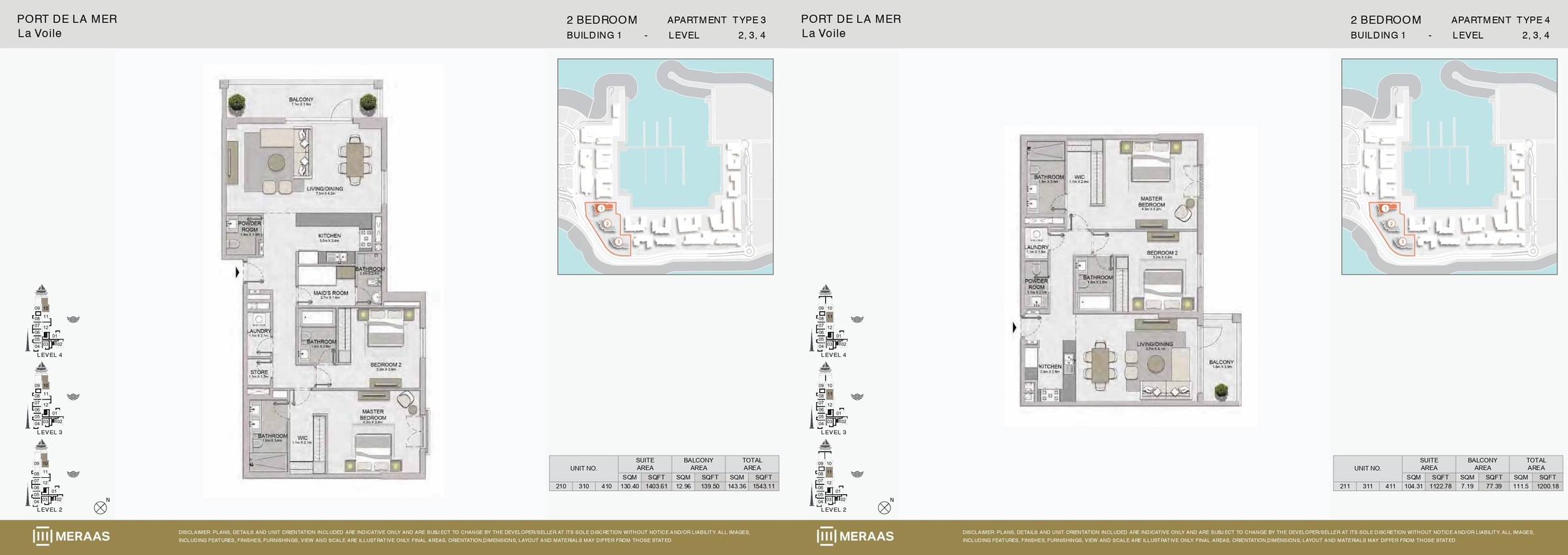 2 Bedroom floor plan