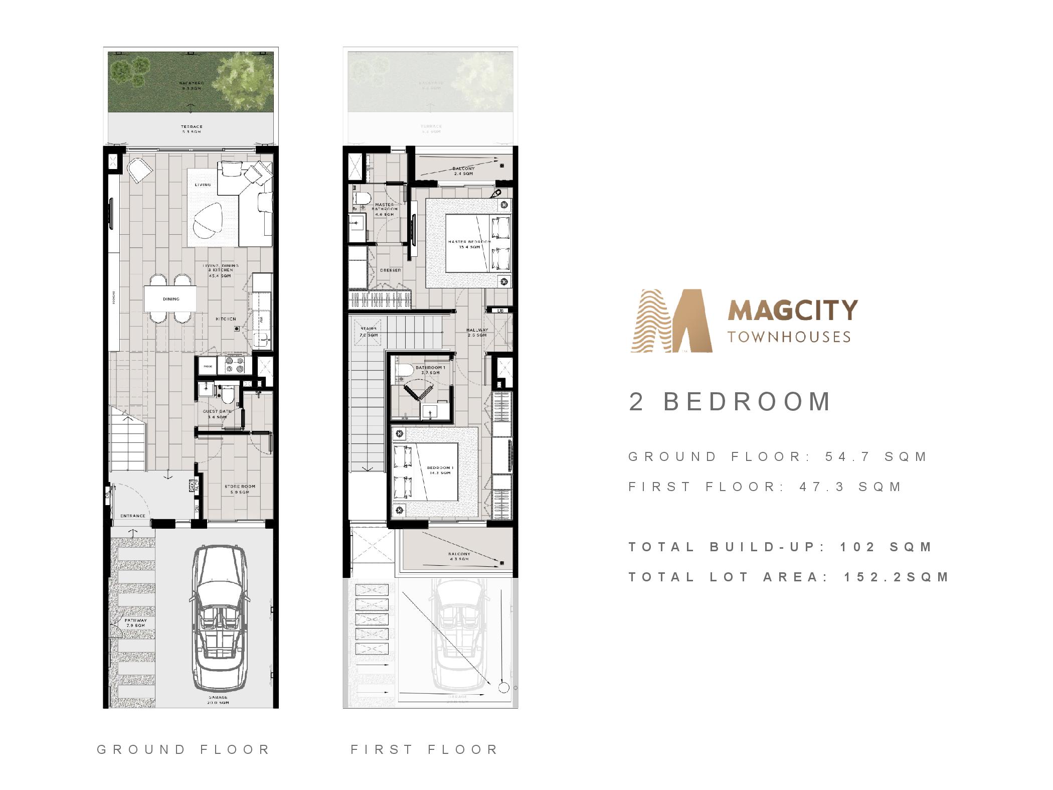 2 Bedroom floor plan