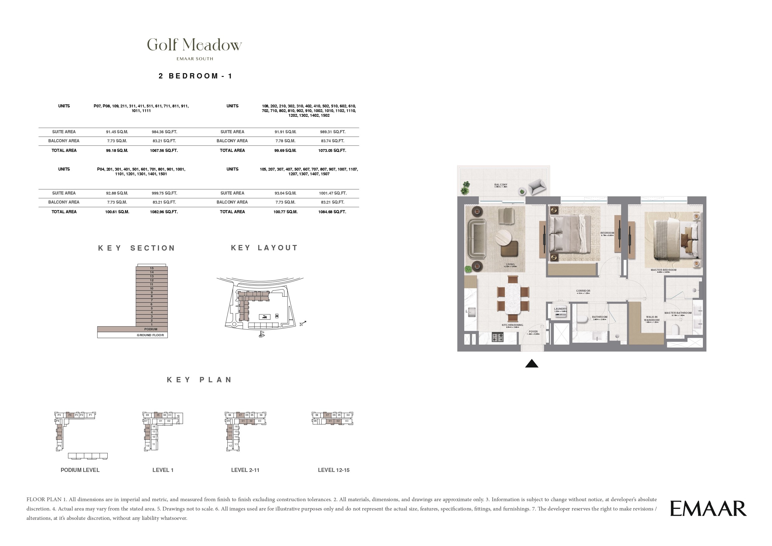 2 Bed floor plan