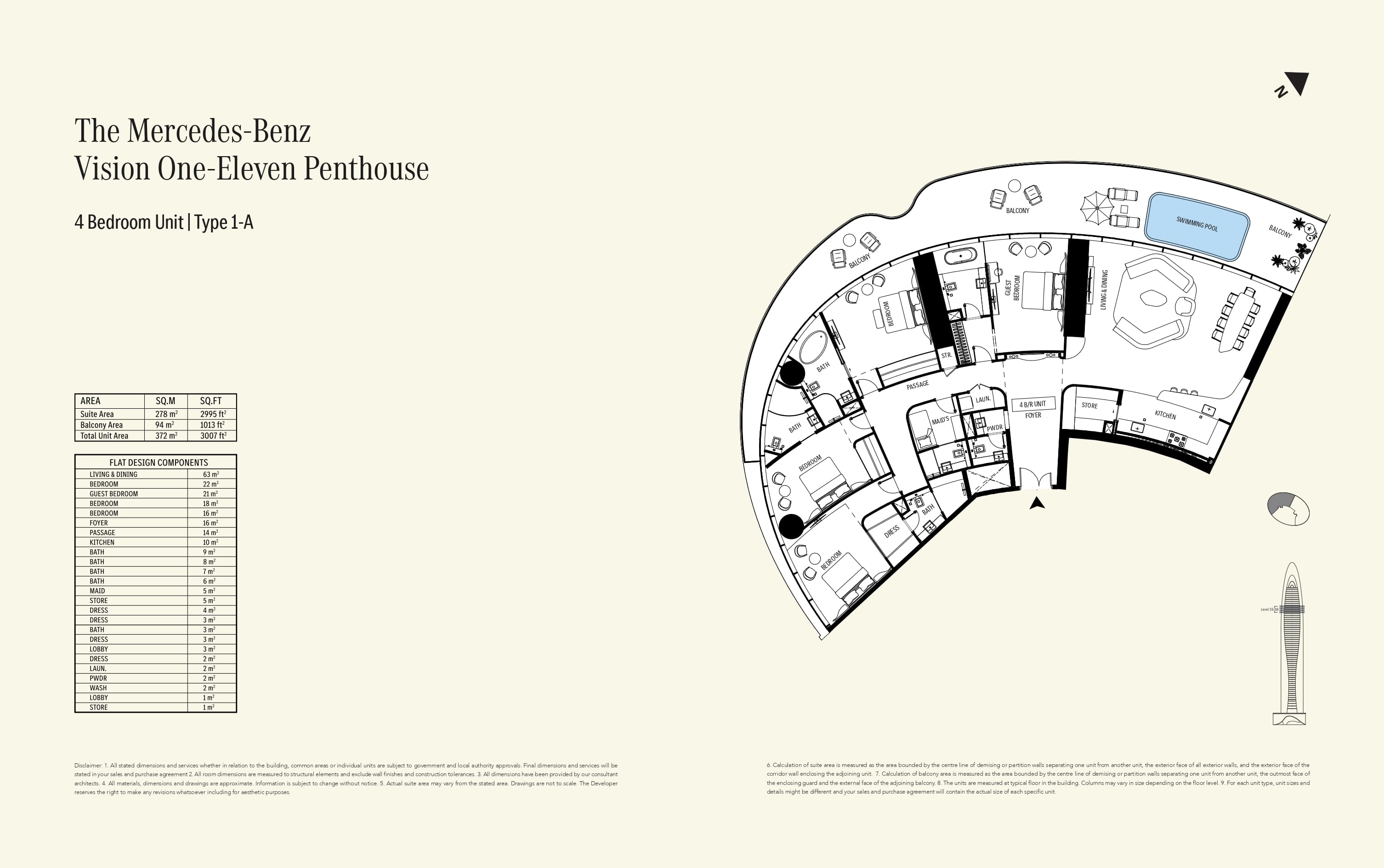 Type 1-A floor plan