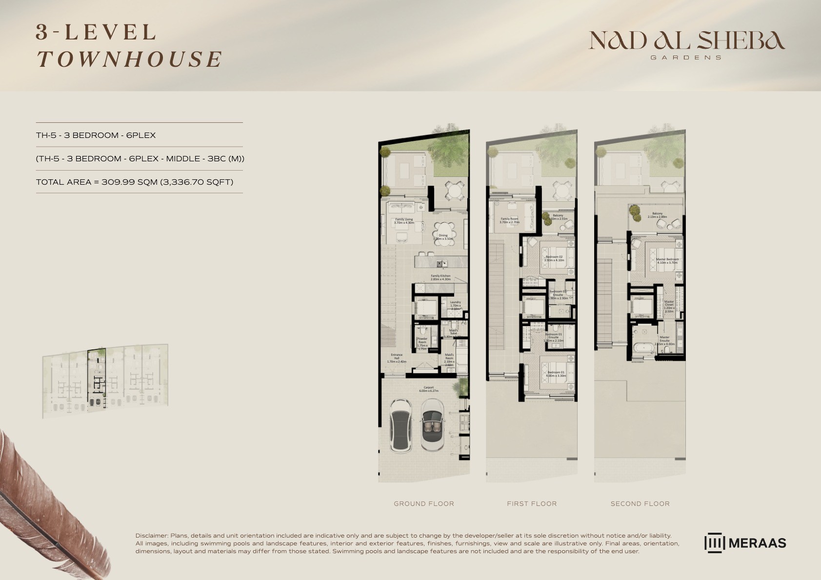 3LV - Townhouse - TH5-6Plex-Mid - 3BC (M) floor plan