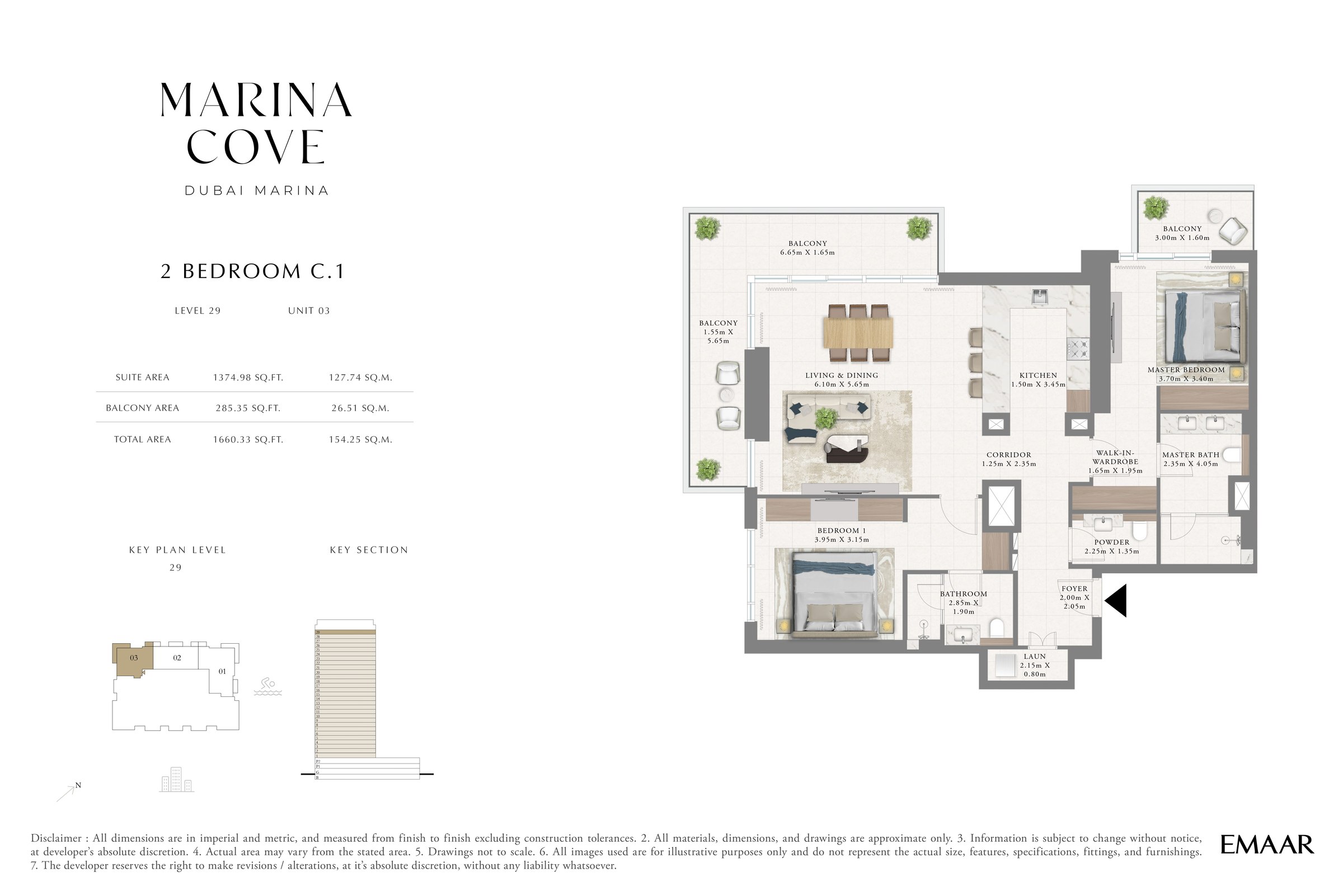 2 Bed floor plan