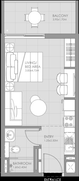 Studio floor plan