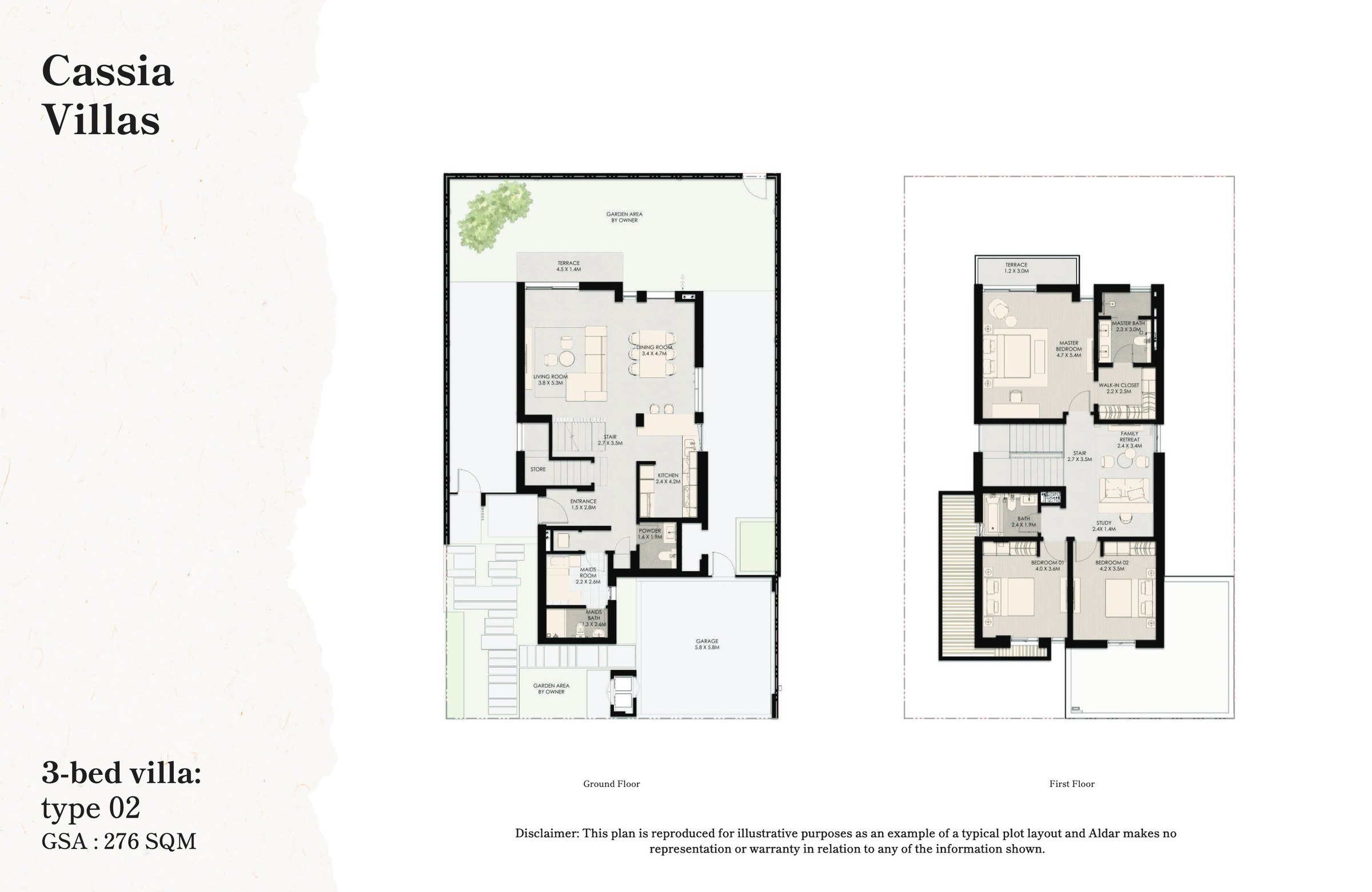 Cassia Villas - Type 2 - 3BR floor plan
