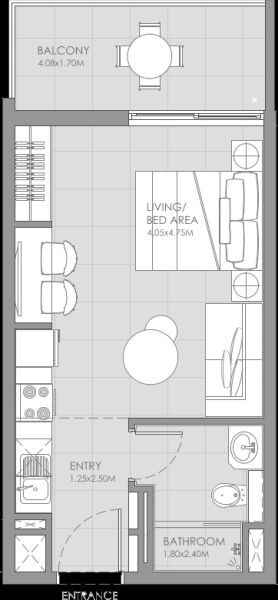 Studio floor plan