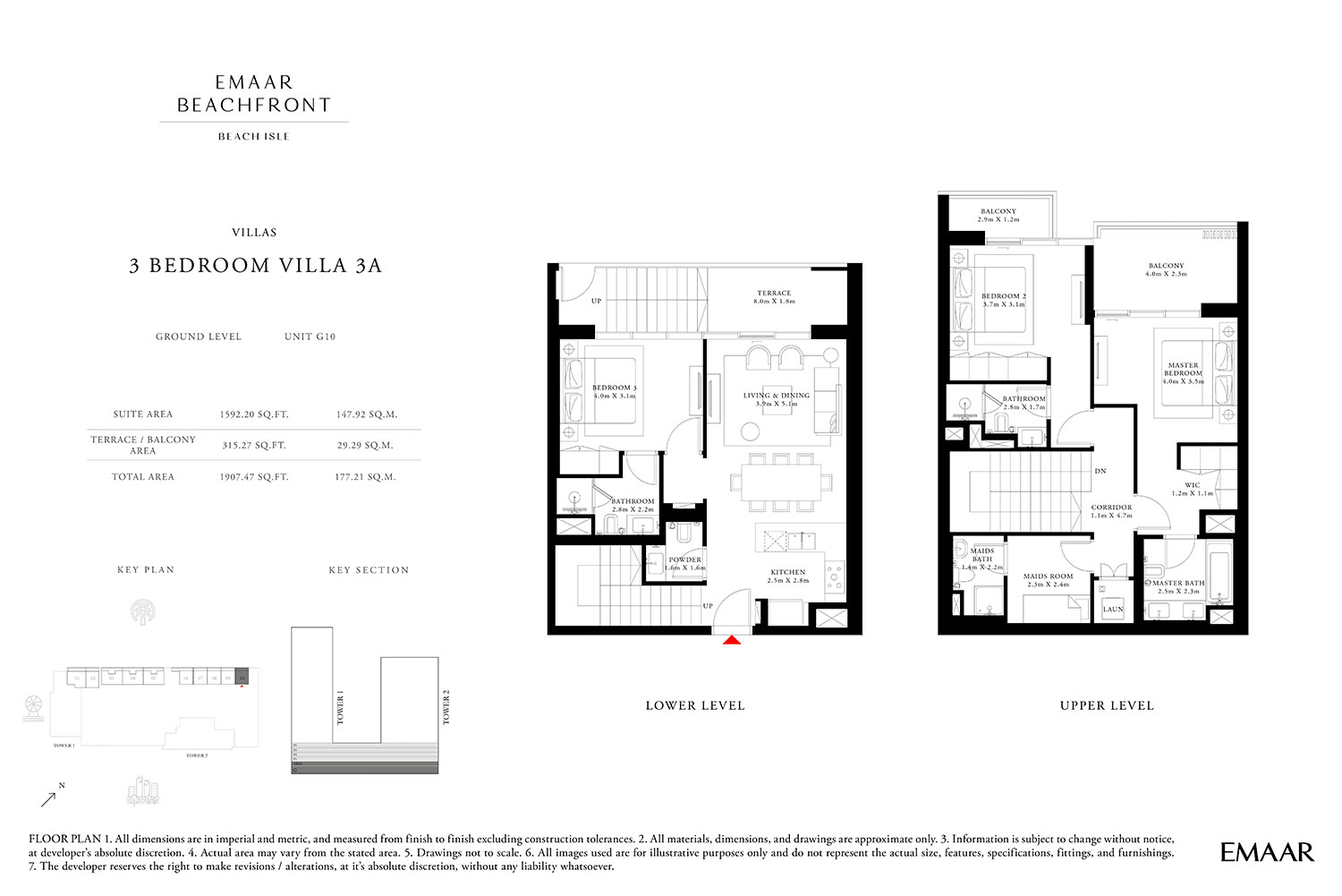 3 Bedroom floor plan