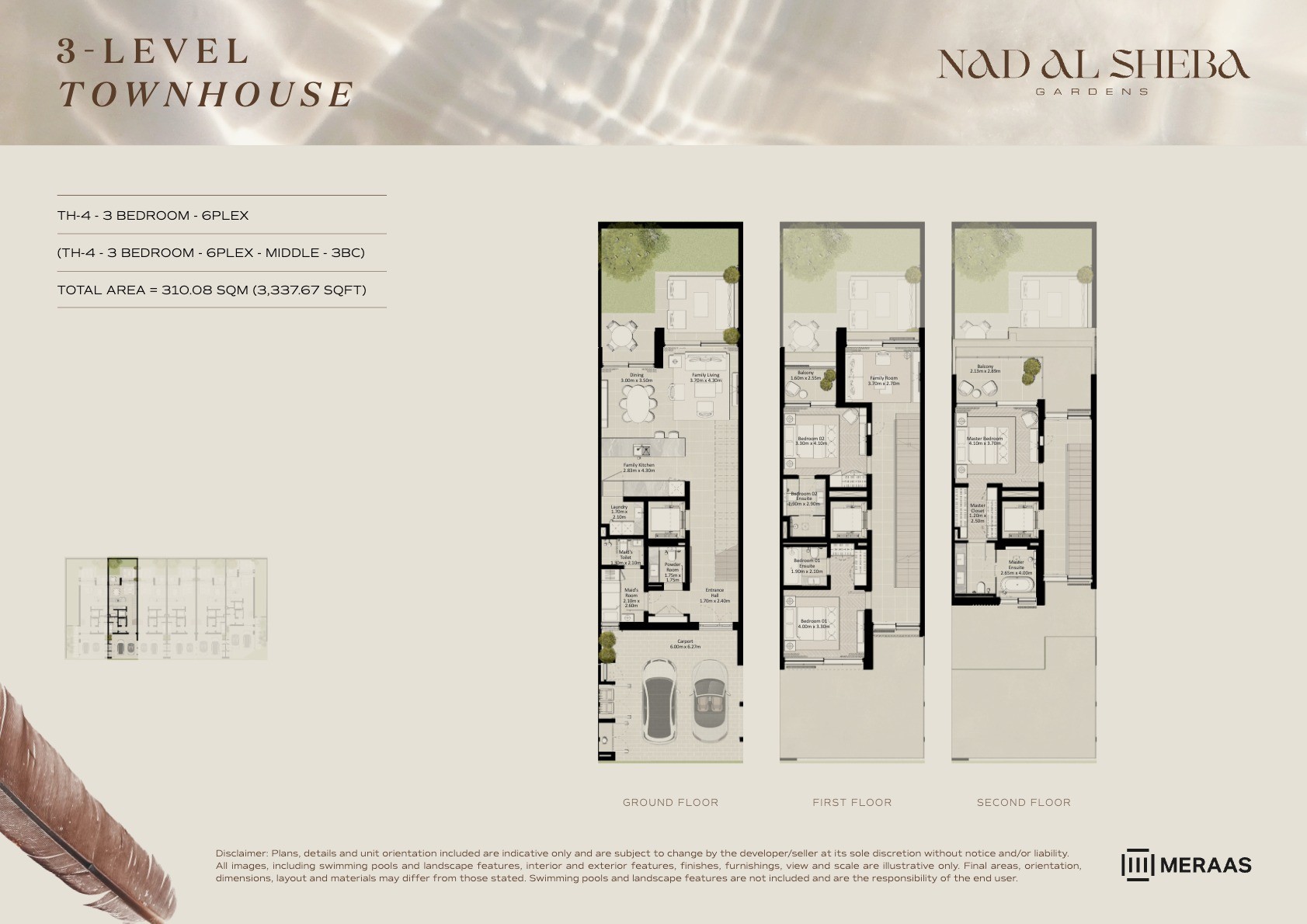 3LV - Townhouse - TH4-6PLex-Mid - 3BC floor plan