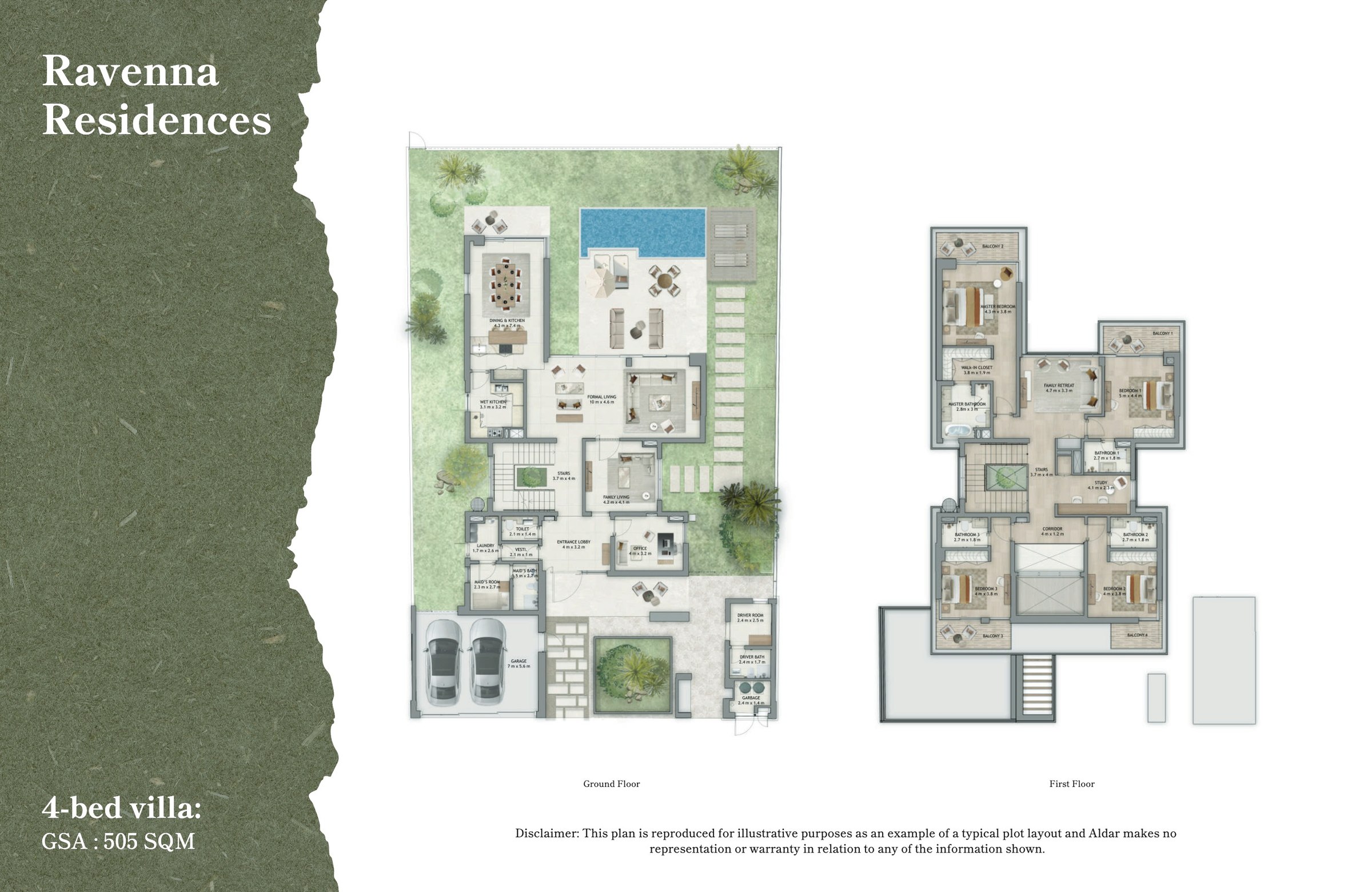 Ravena Villas - 4BR floor plan