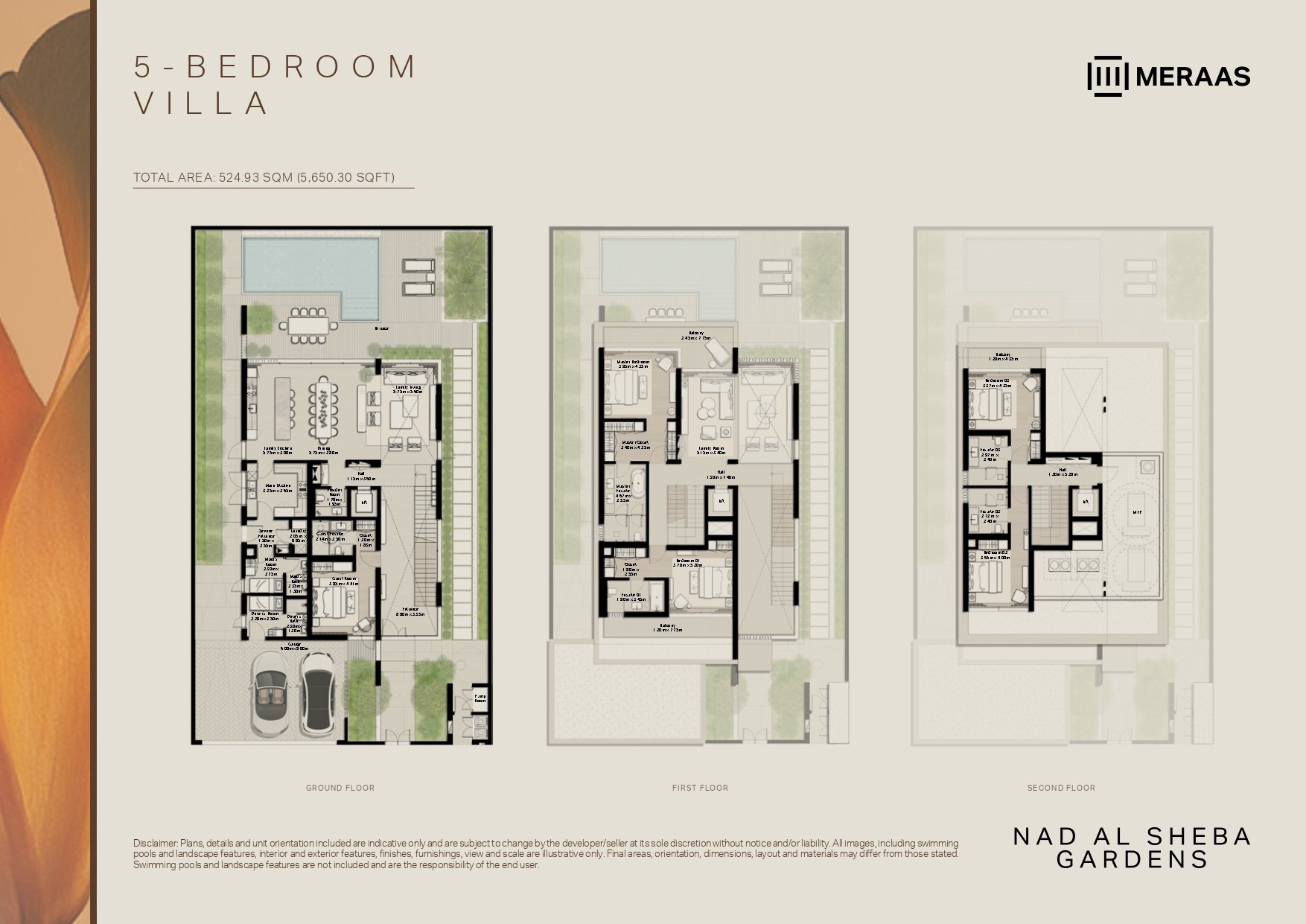5 Bed floor plan