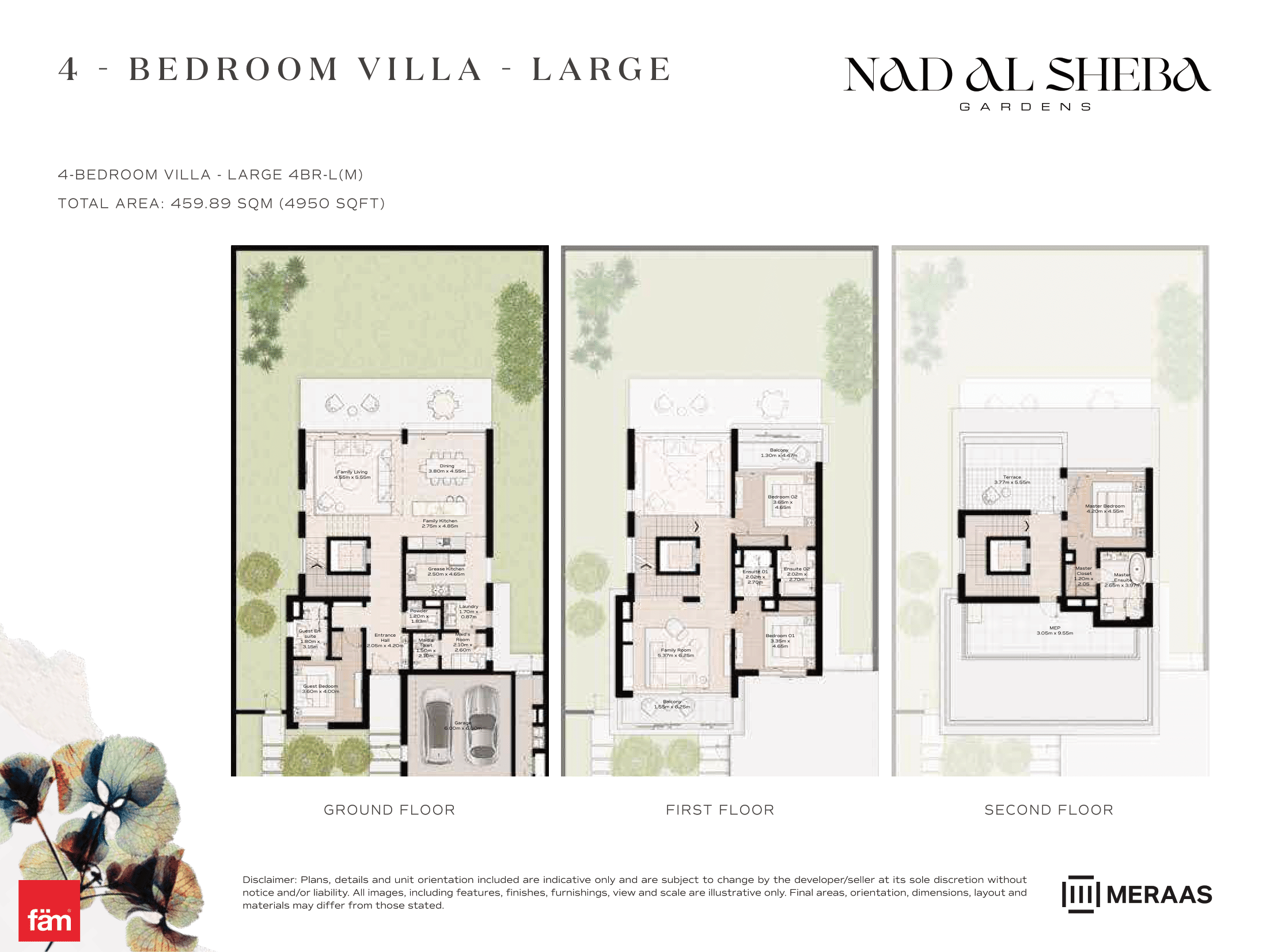 4 Bed- Villa floor plan