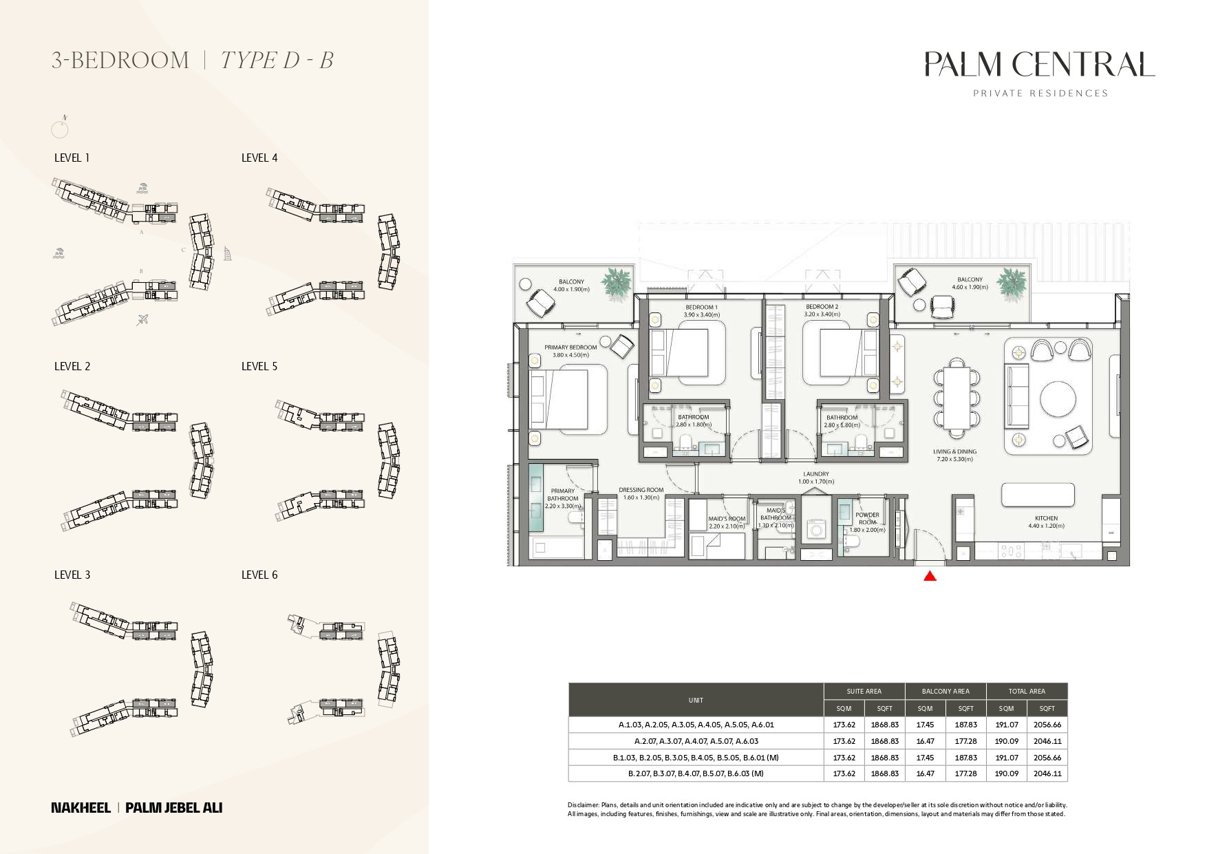 3 Bed floor plan