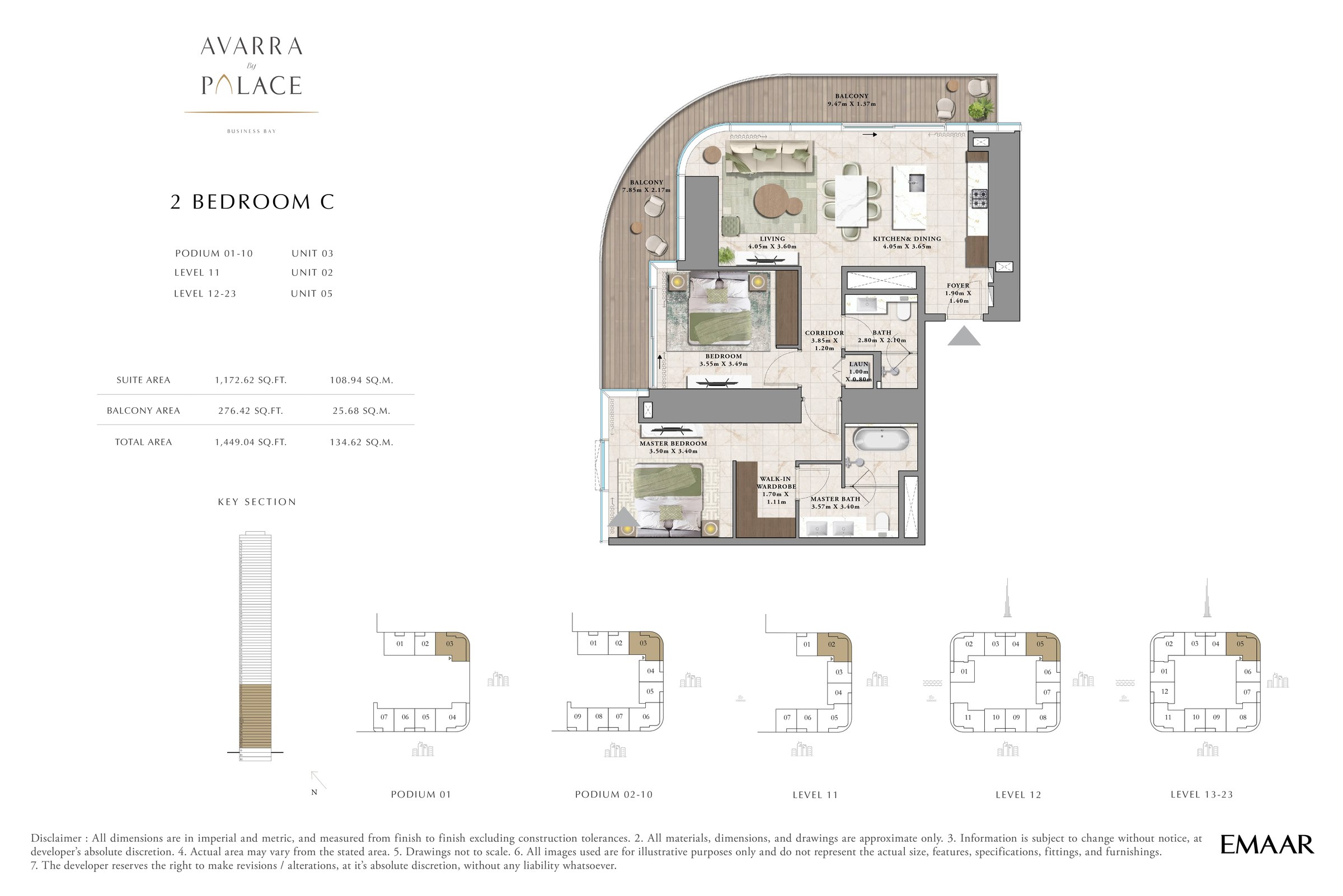 2 Bed floor plan