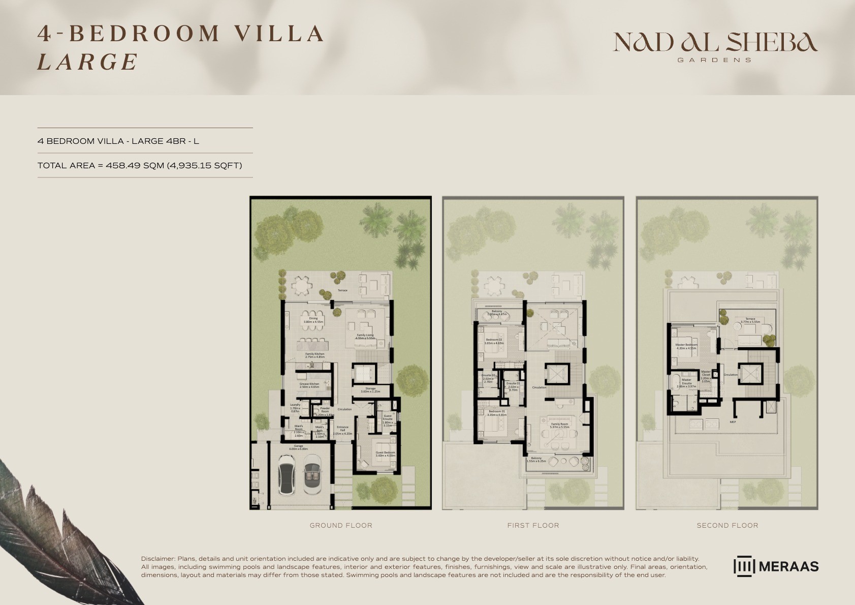 4BR - Villa - Large - L floor plan