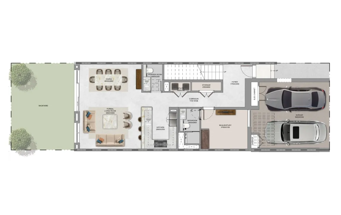3 Bed floor plan