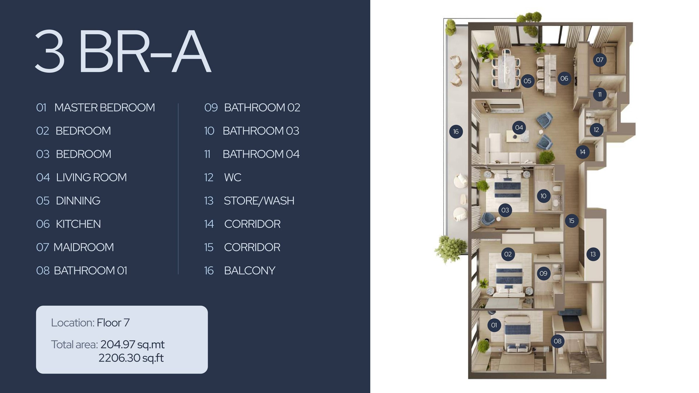 1 Bed floor plan