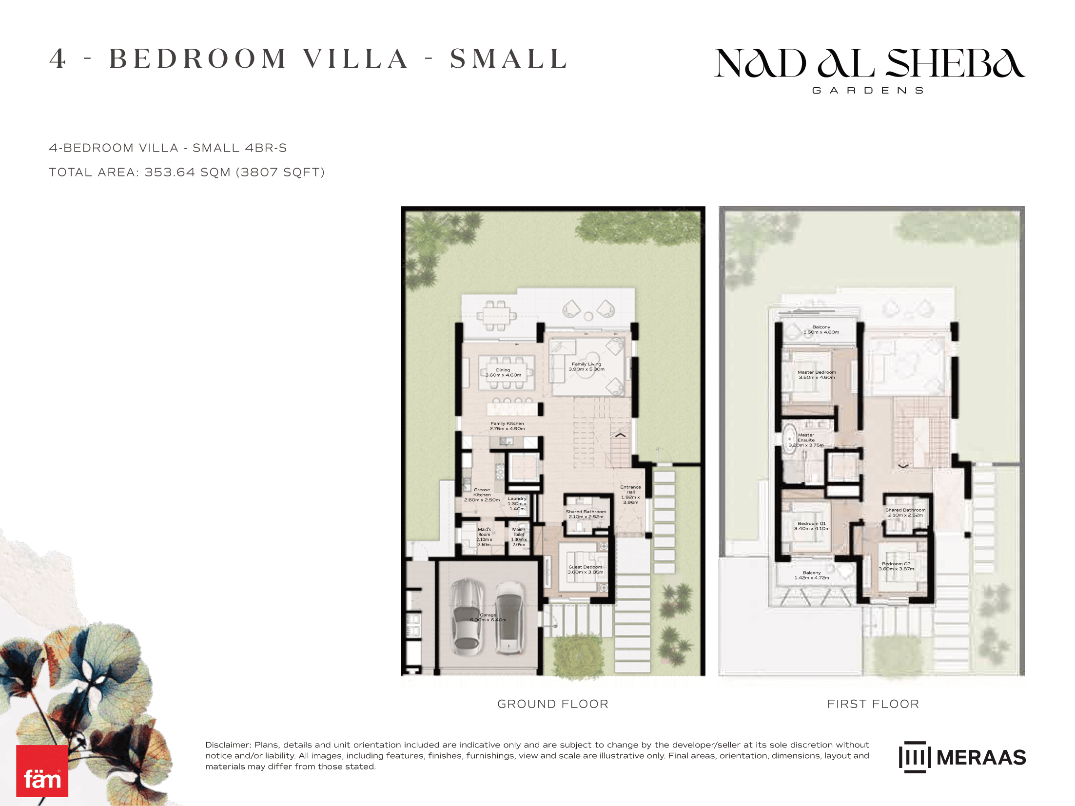 4 Bed- Villa floor plan