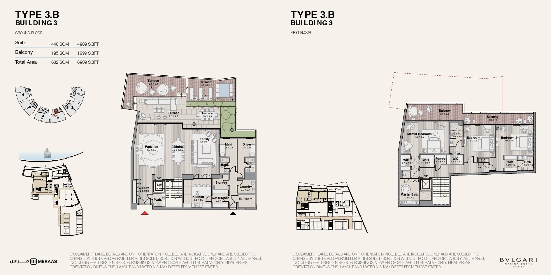 Type 3B floor plan