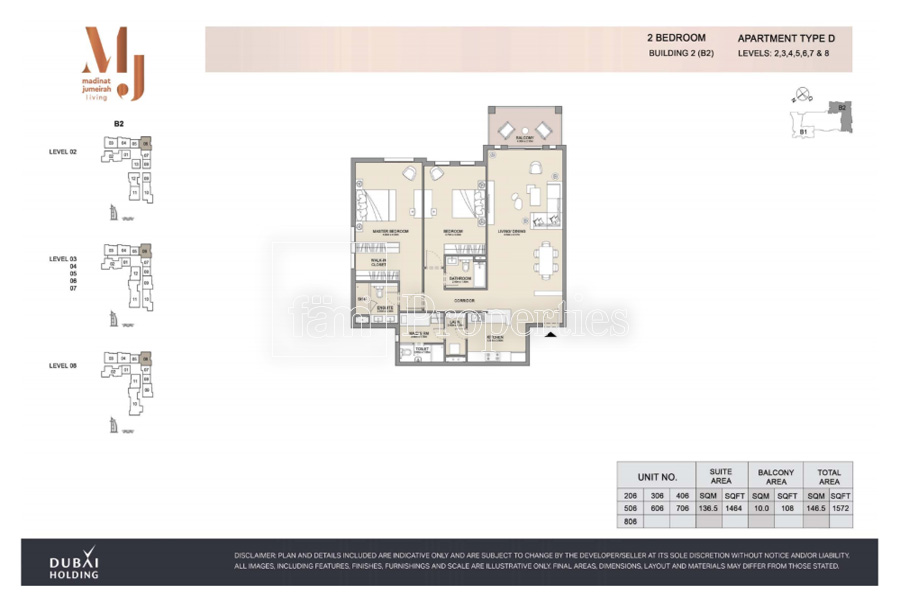 2 Bedroom floor plan