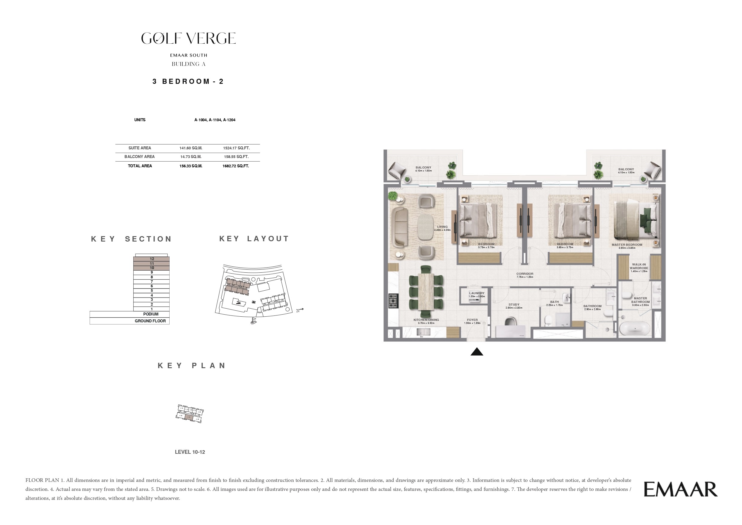 3 Bed floor plan