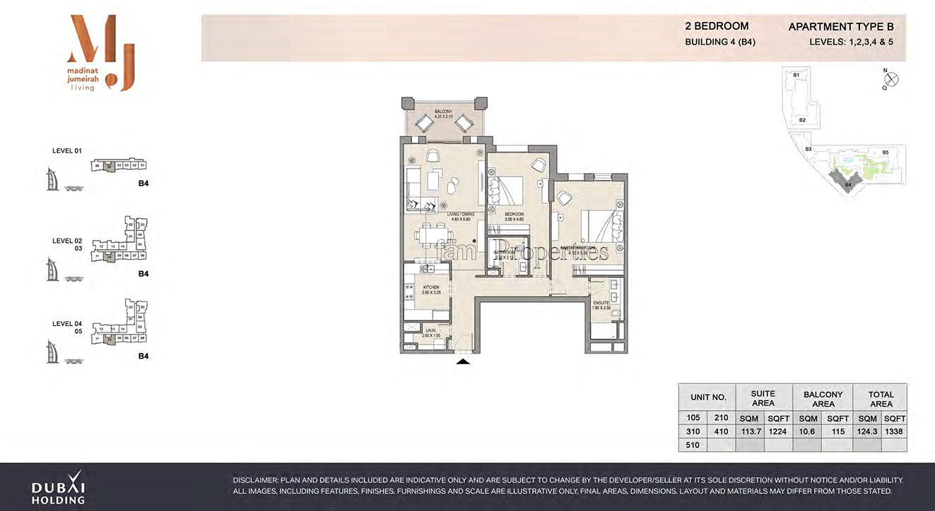 2 Bedroom floor plan