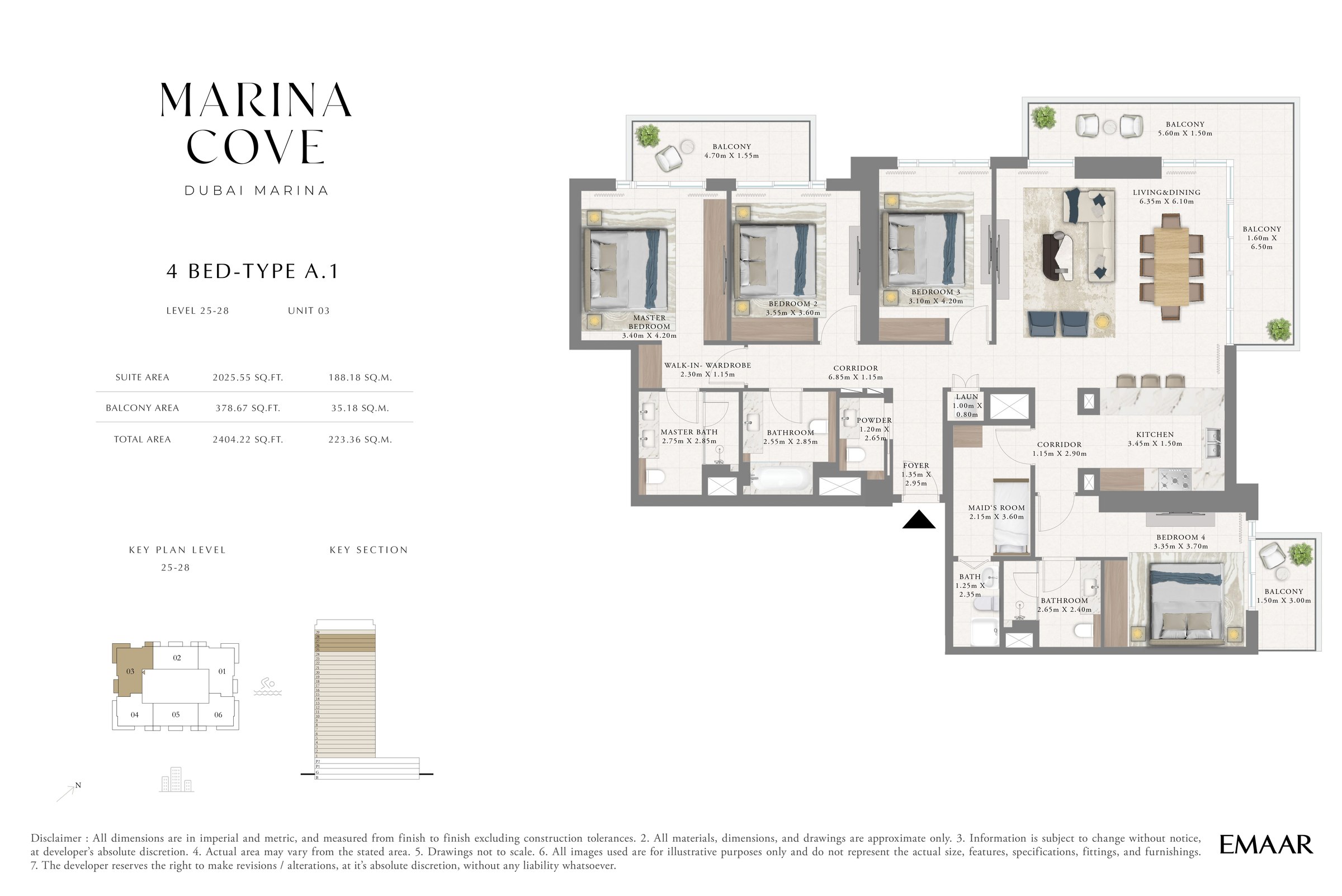 4 Bed floor plan