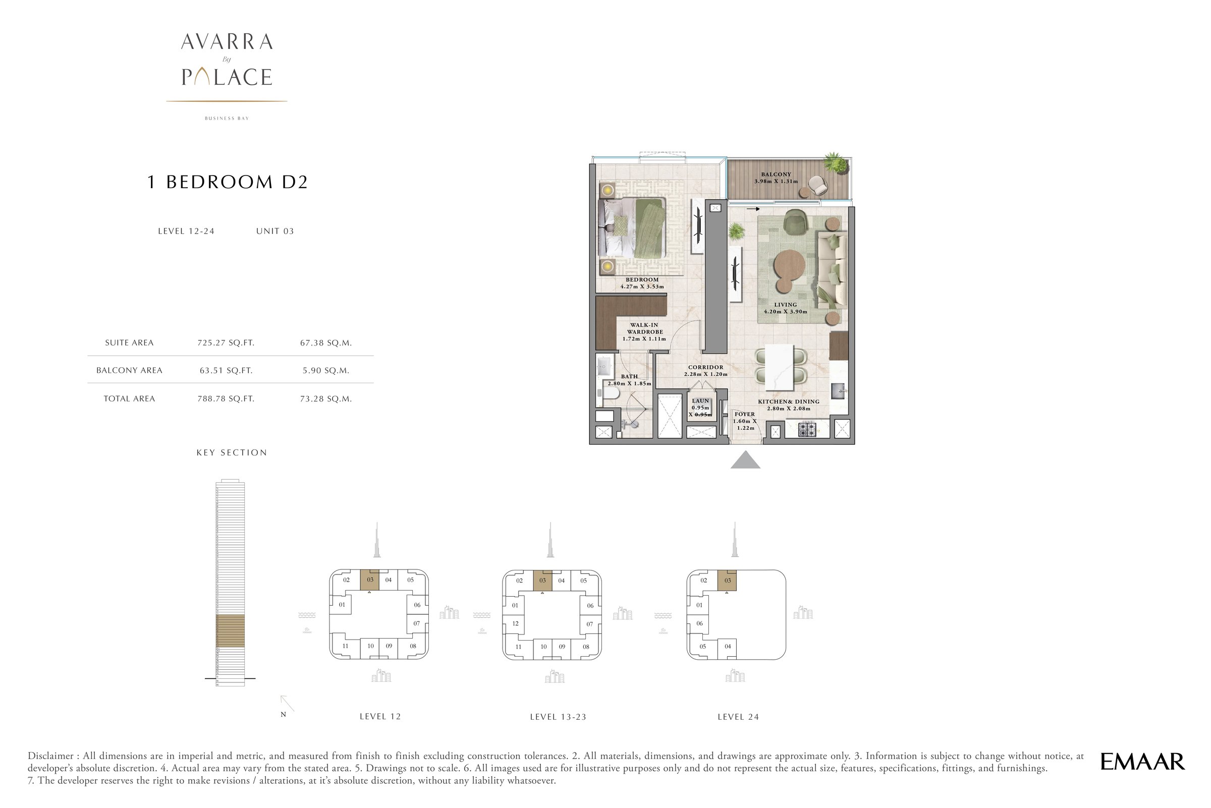1 Bed floor plan