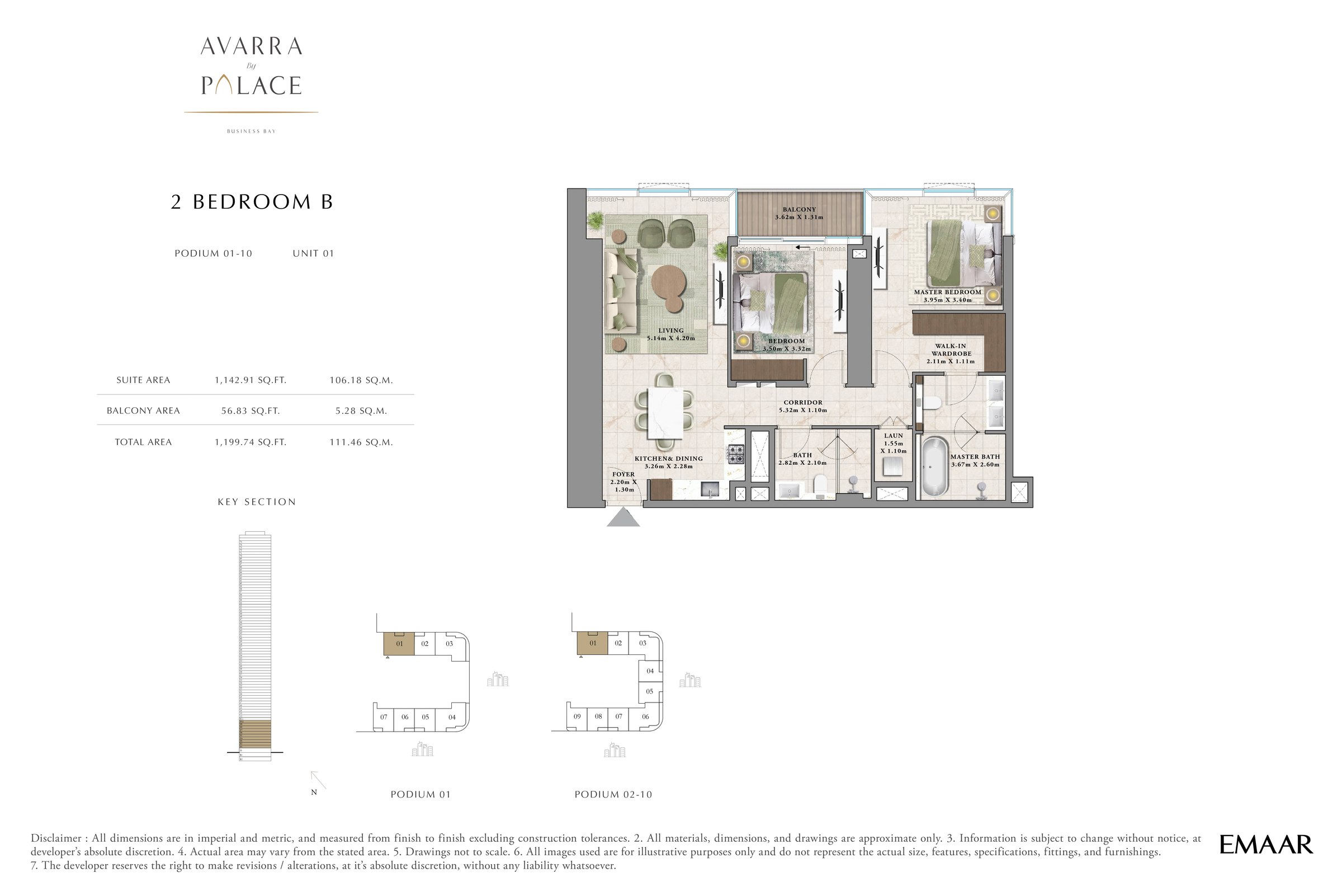 2 Bed floor plan