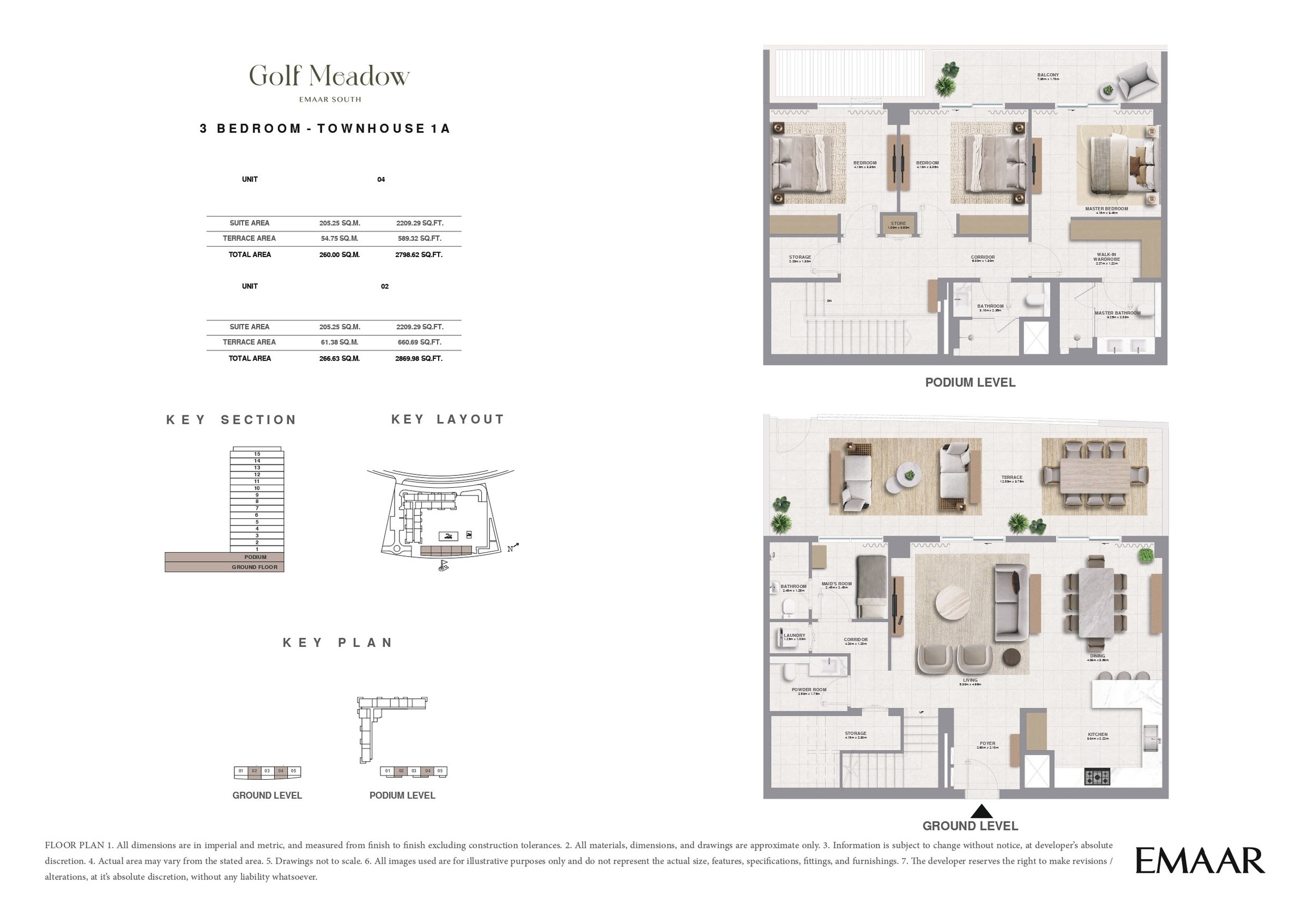 3 Bed floor plan