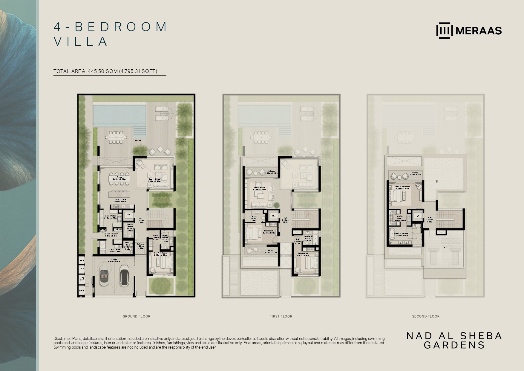 4 Bed floor plan