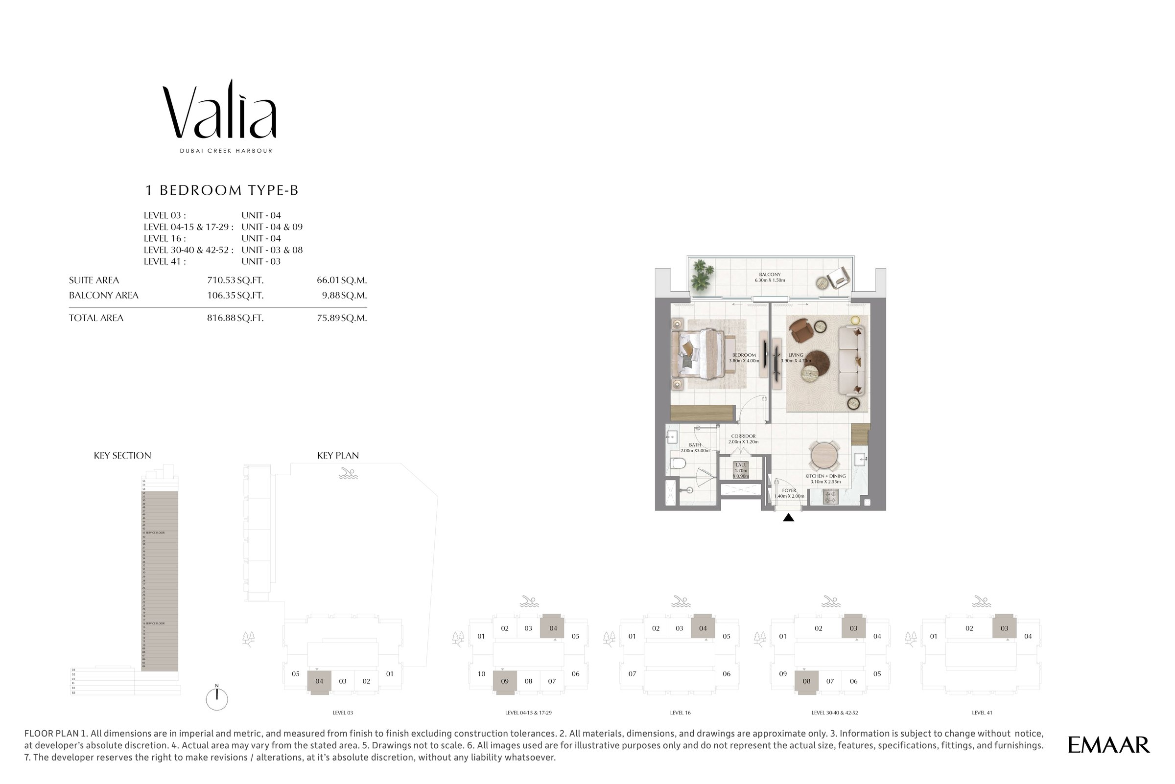 1 Bed floor plan
