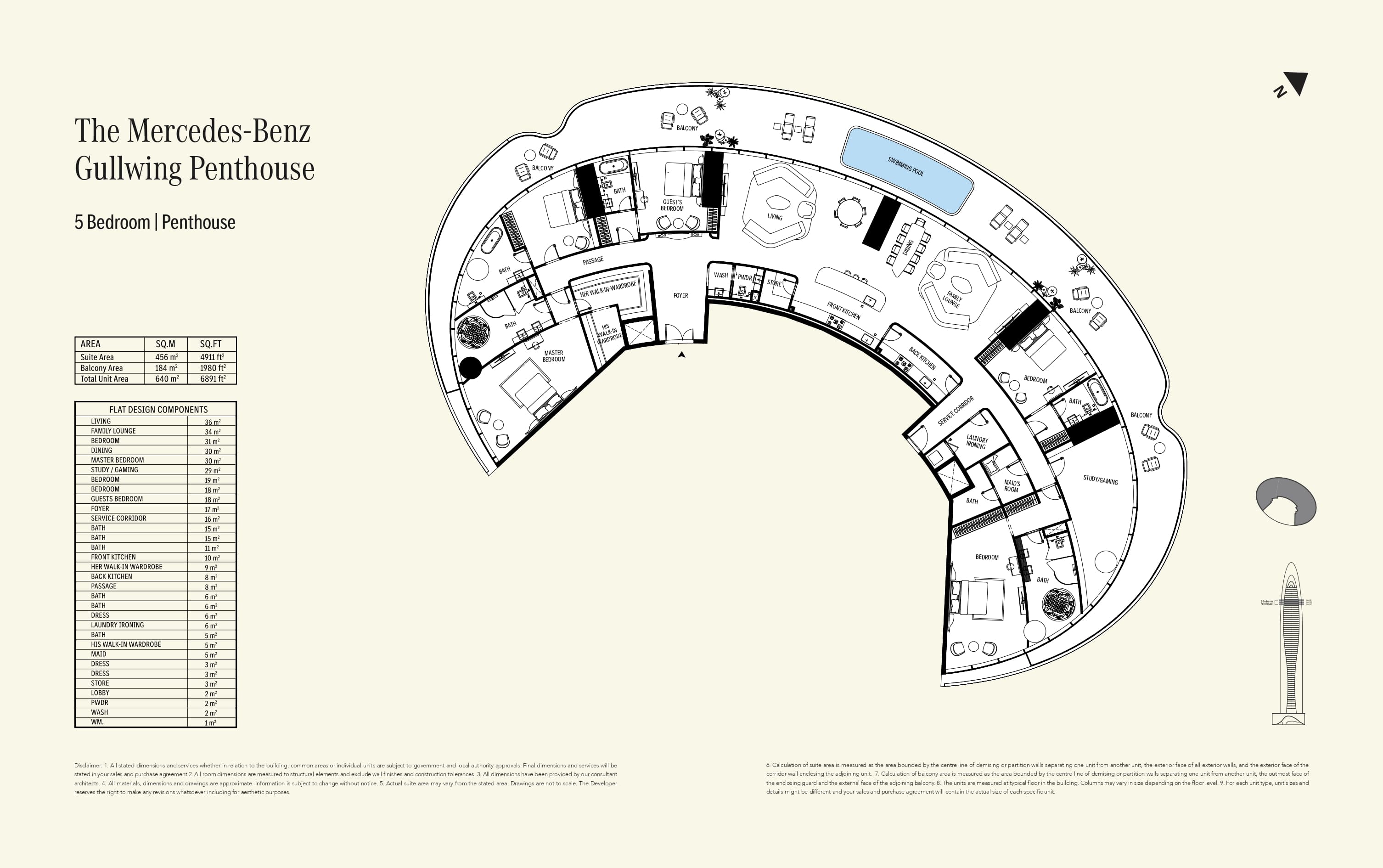 Penthouse floor plan