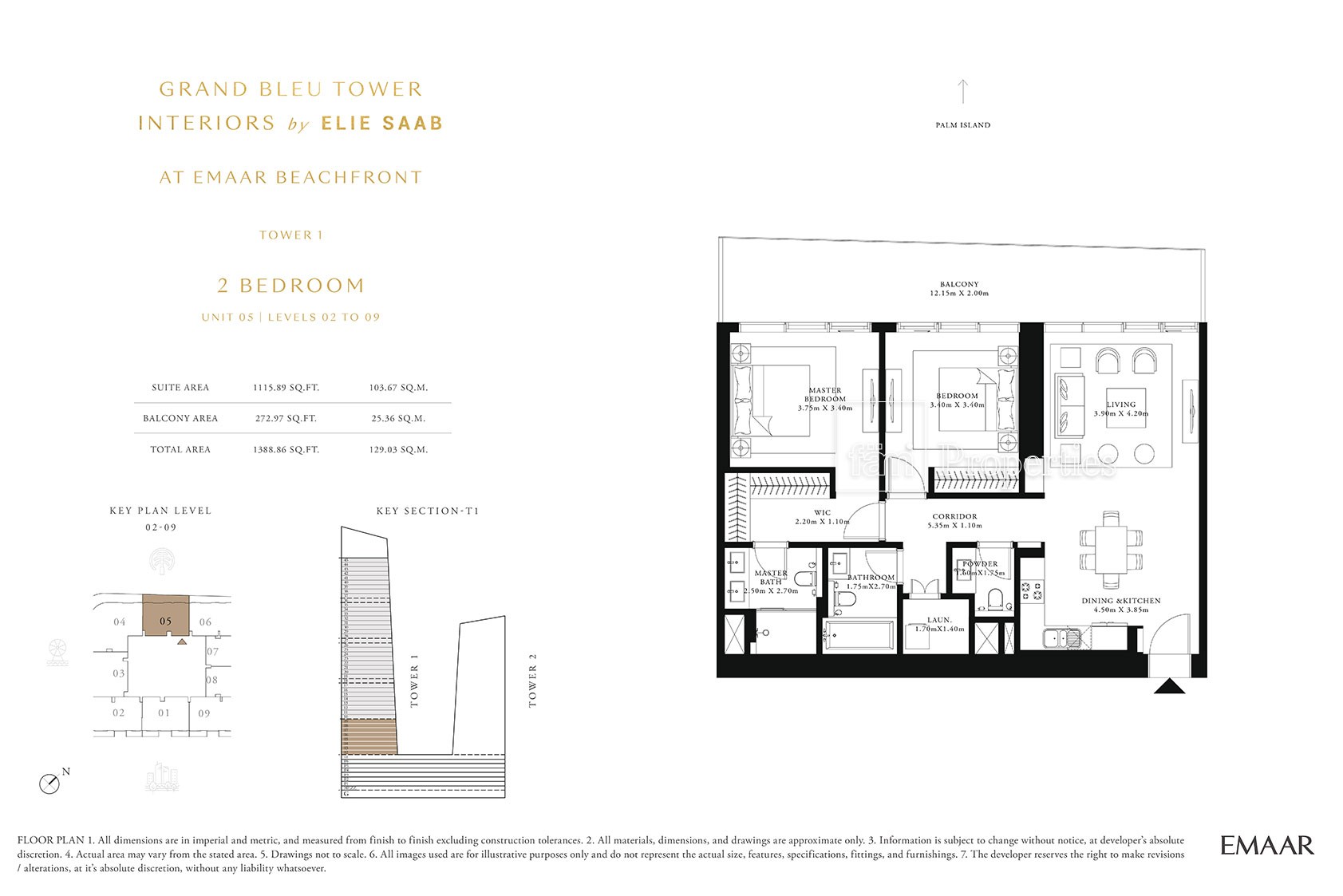 2 Bedroom floor plan