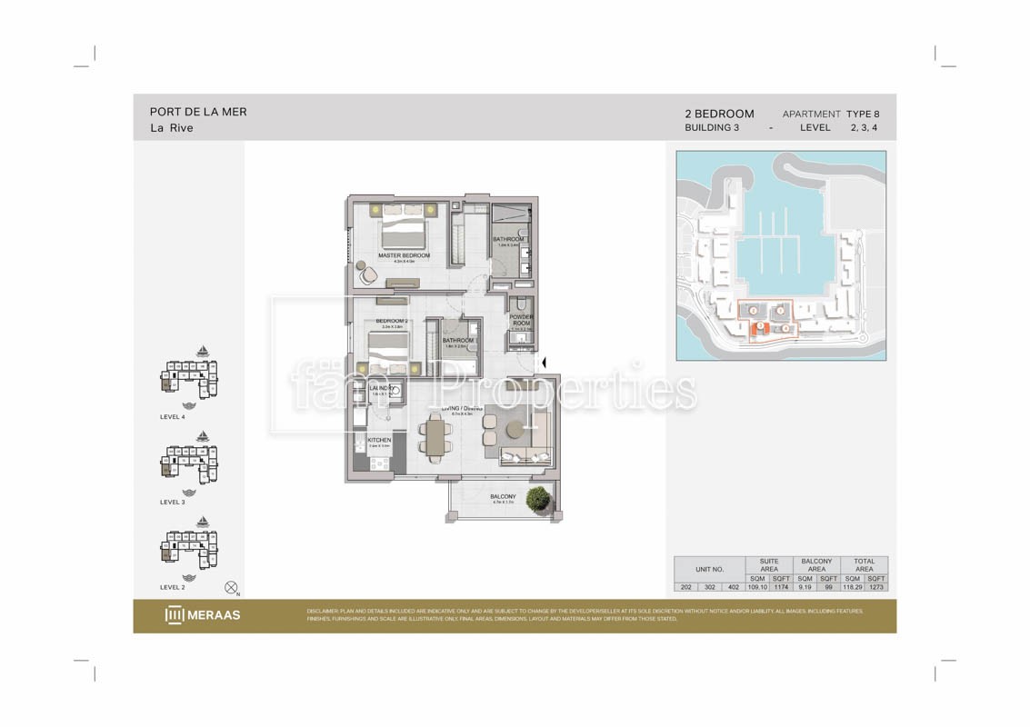 2 Bedroom floor plan