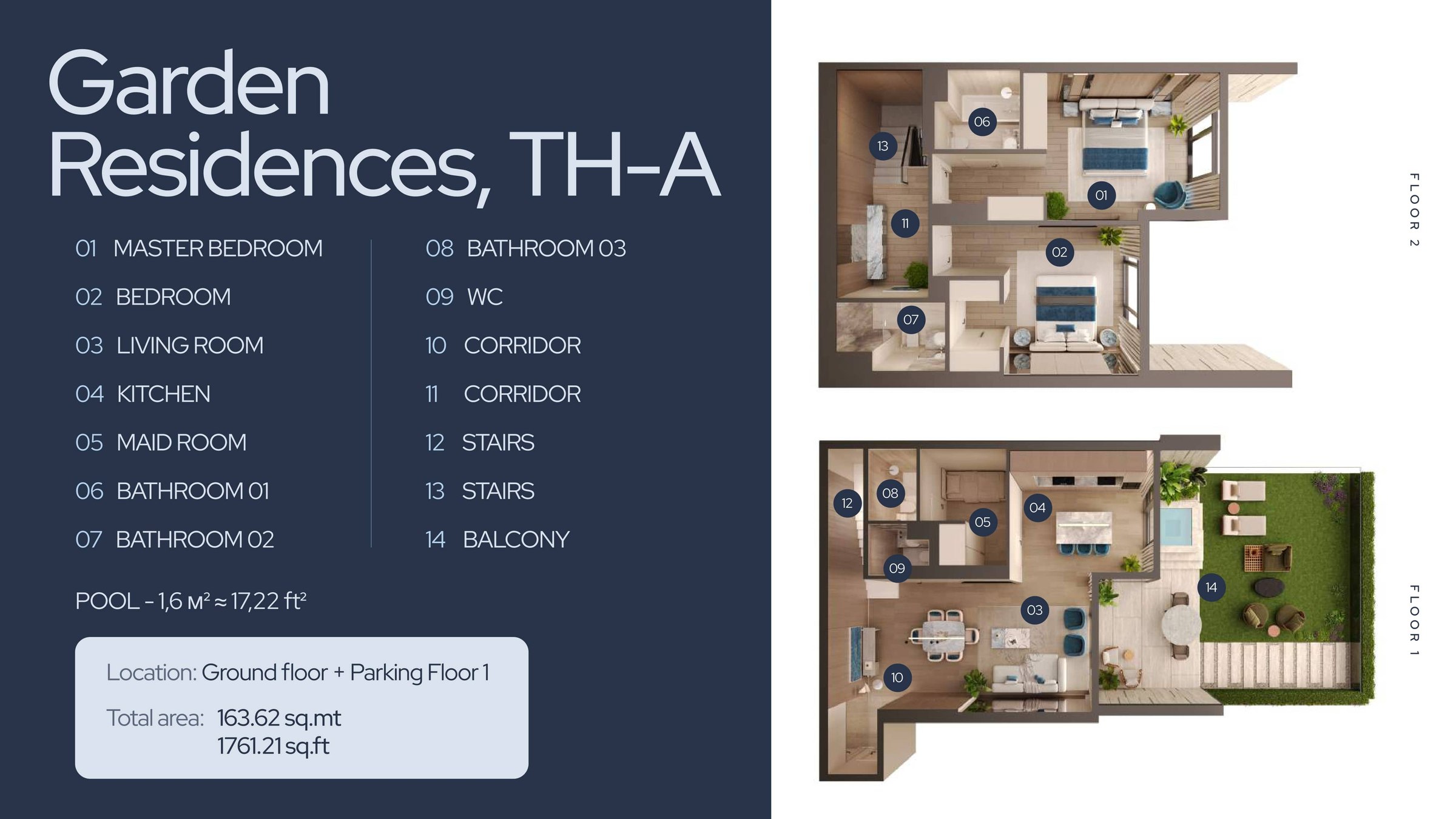 2 Bedroom floor plan