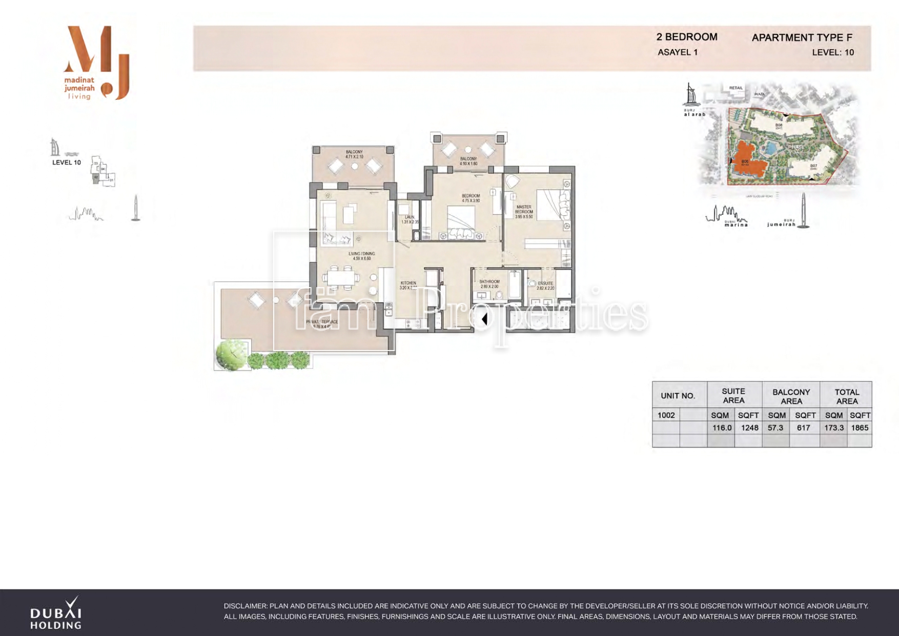2 Bedroom floor plan