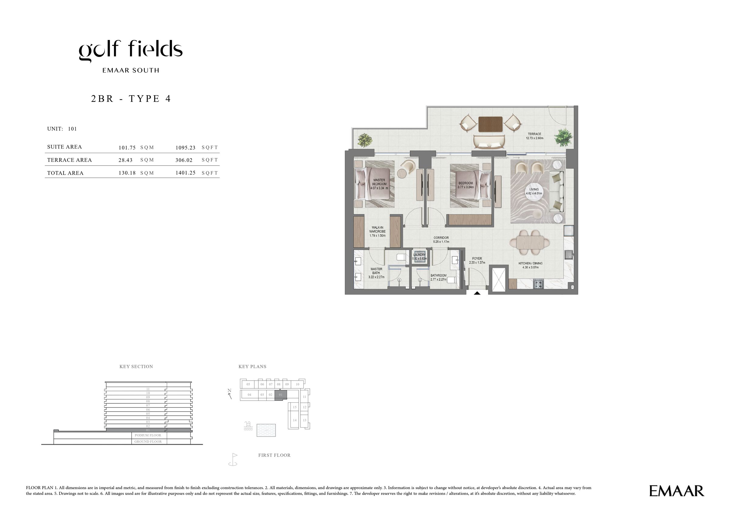 2 Bed floor plan