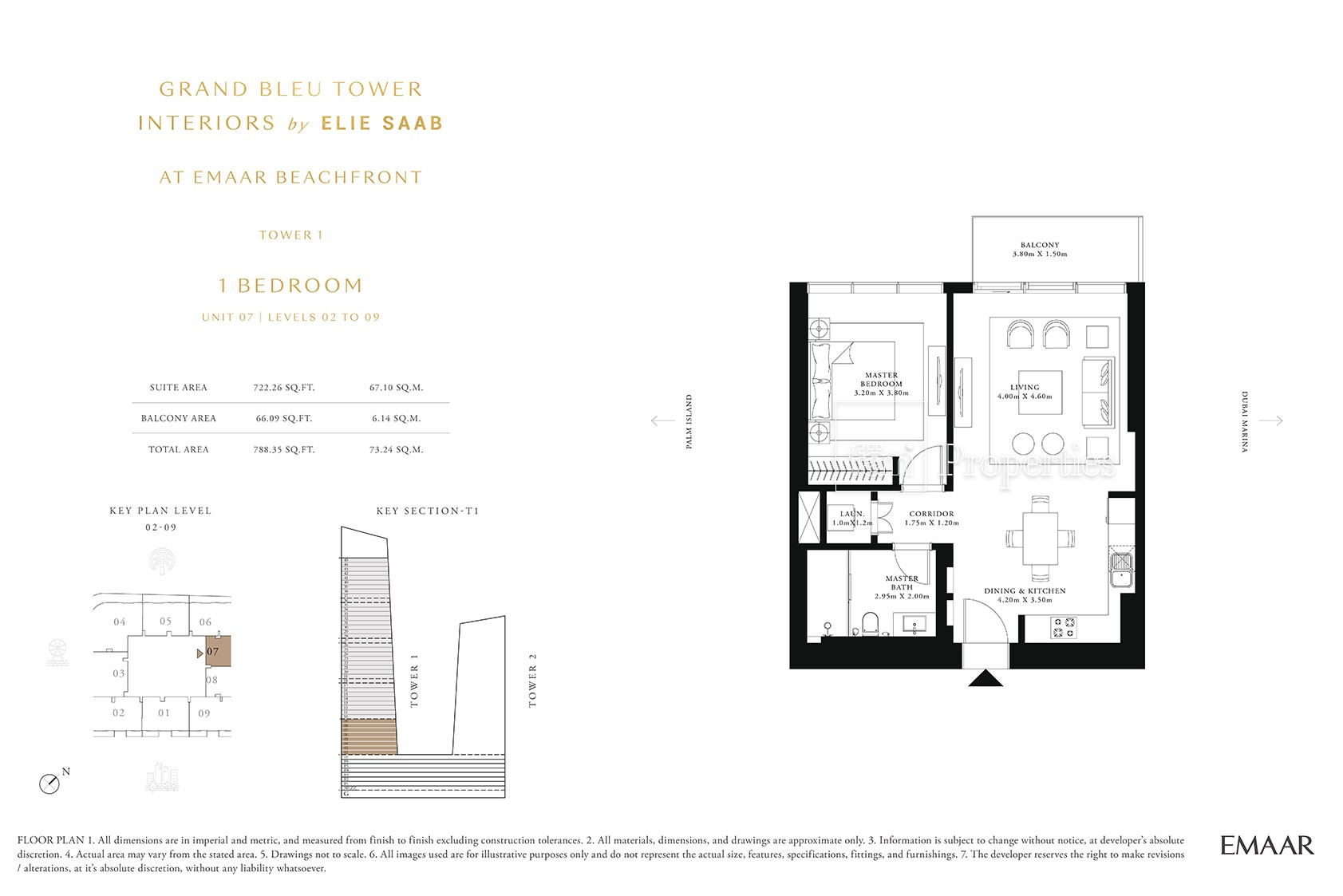 1 Bedroom floor plan