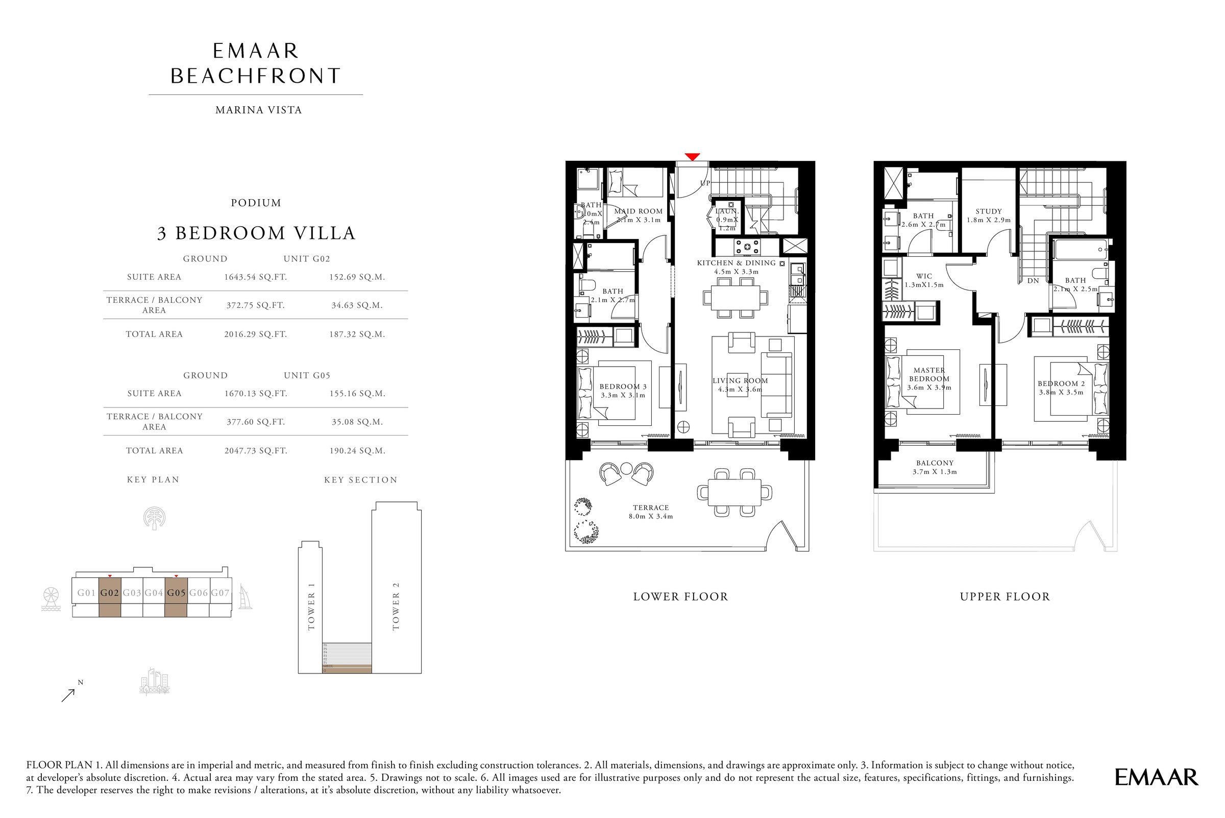 3 Bedroom floor plan