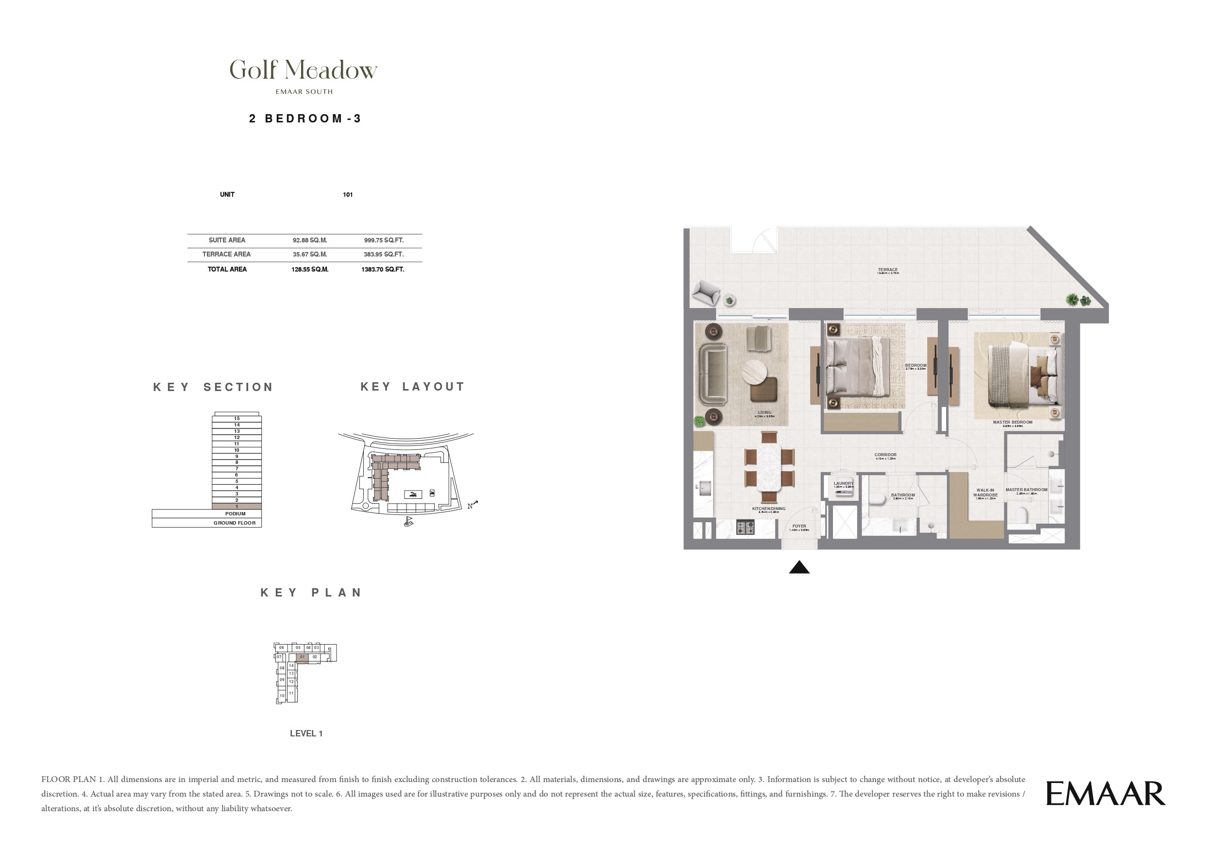 2 Bed floor plan
