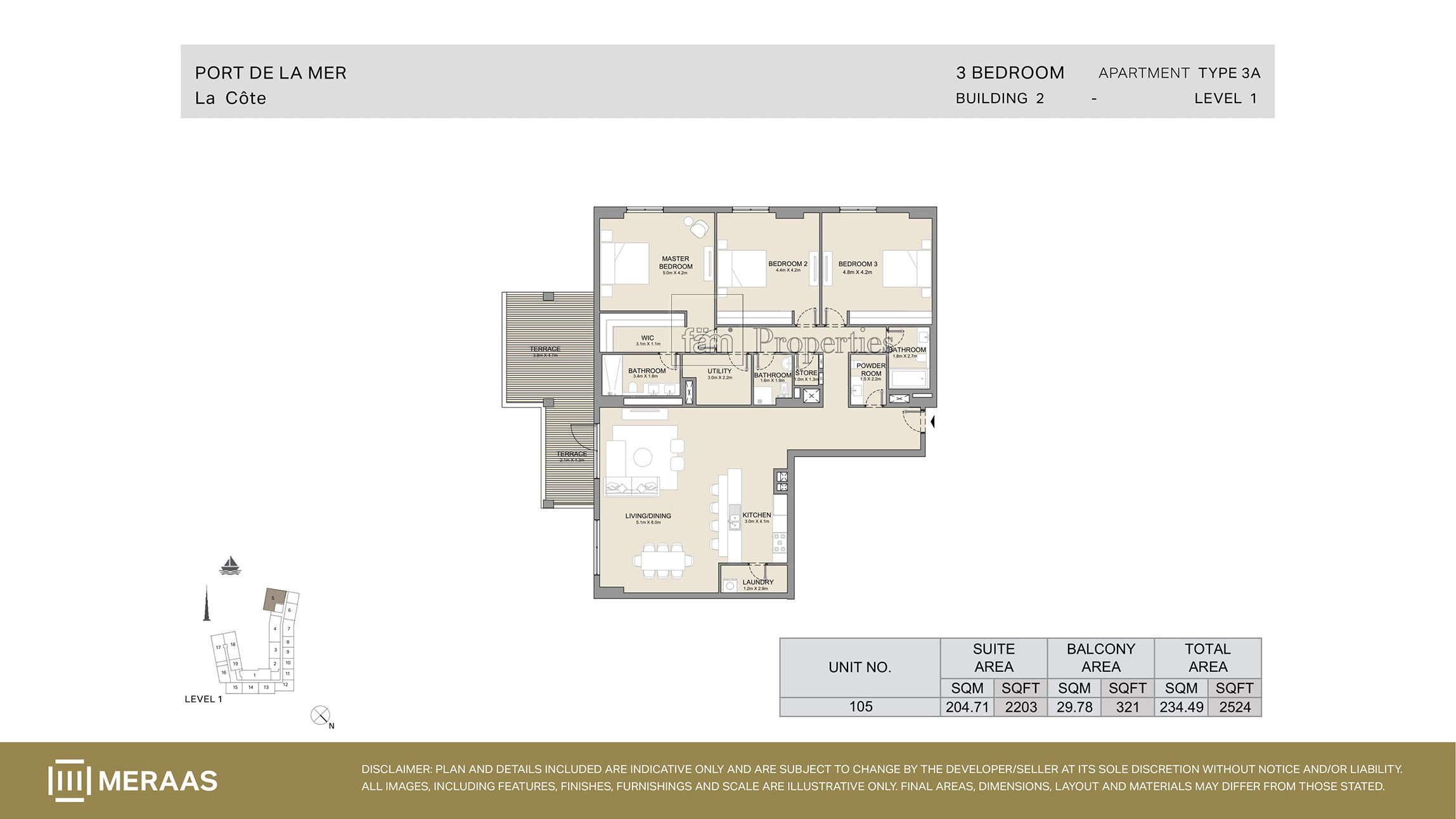 Type 3A floor plan