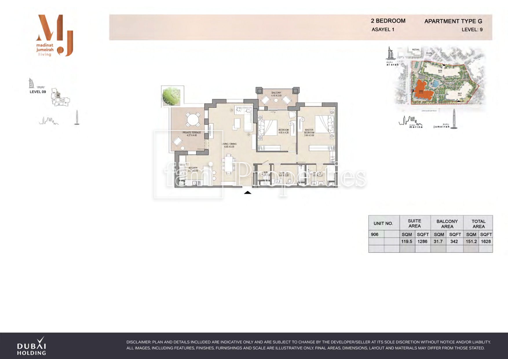 2 Bedroom floor plan